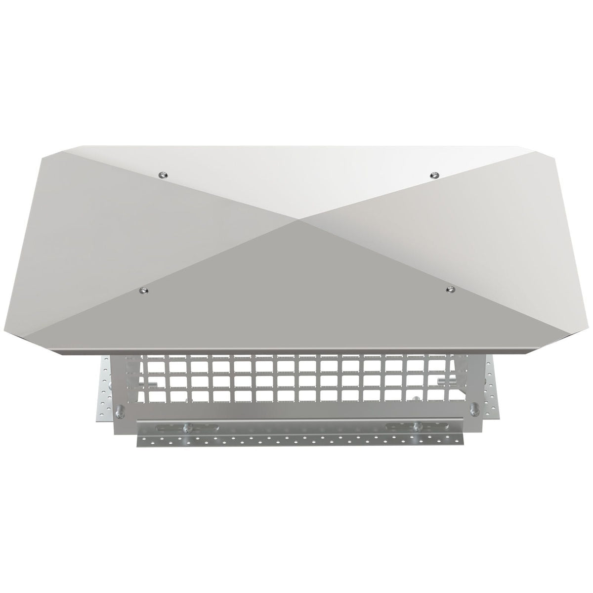Chimney Cap, 17\" x 21\" Flue Caps, 304 Stainless Steel Fireplace Chimney Cover, Adjustable Metal Spark Arrestor with Bolts Screws, Mesh Chimney Flue Cover for Outside Existing Clay Flue Tile