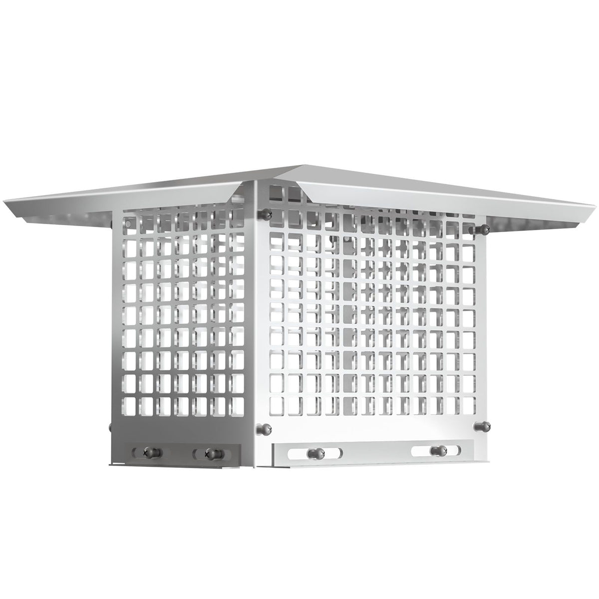 Chimney Cap, 8\" x 13\" Flue Caps, 304 Stainless Steel Fireplace Chimney Cover, Adjustable Metal Spark Arrestor with Bolts Screws, Mesh Chimney Flue Cover for Outside Existing Clay Flue Tile