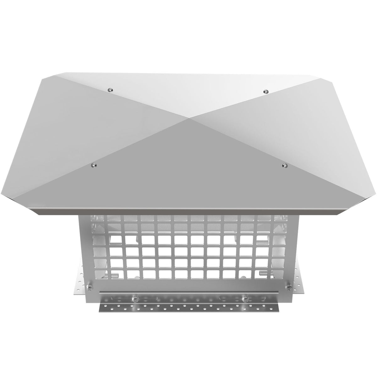 Chimney Cap, 8\" x 13\" Flue Caps, 304 Stainless Steel Fireplace Chimney Cover, Adjustable Metal Spark Arrestor with Bolts Screws, Mesh Chimney Flue Cover for Outside Existing Clay Flue Tile