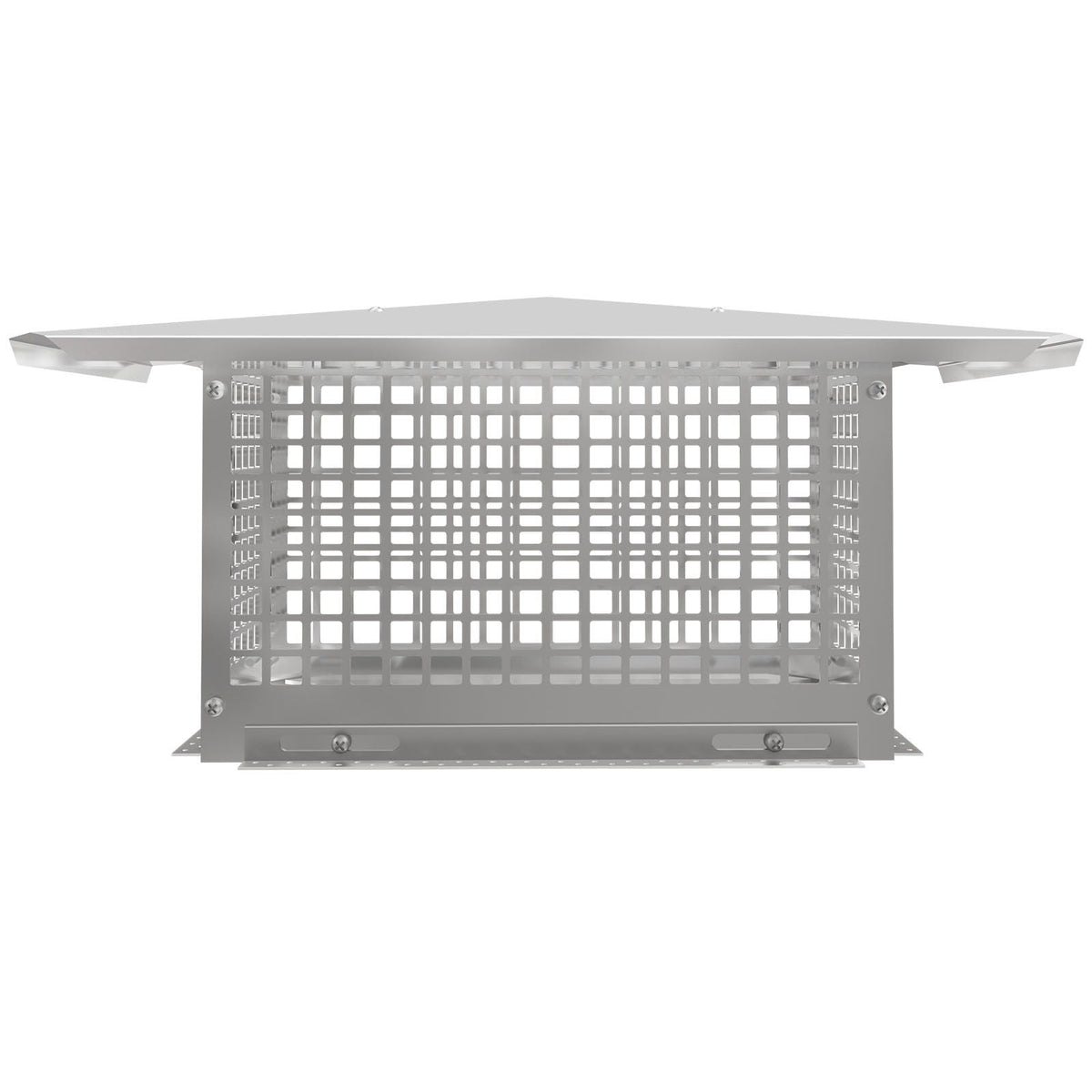 Chimney Cap, 8\" x 17\" Flue Caps, 304 Stainless Steel Fireplace Chimney Cover, Adjustable Metal Spark Arrestor with Bolts Screws, Mesh Chimney Flue Cover for Outside Existing Clay Flue Tile