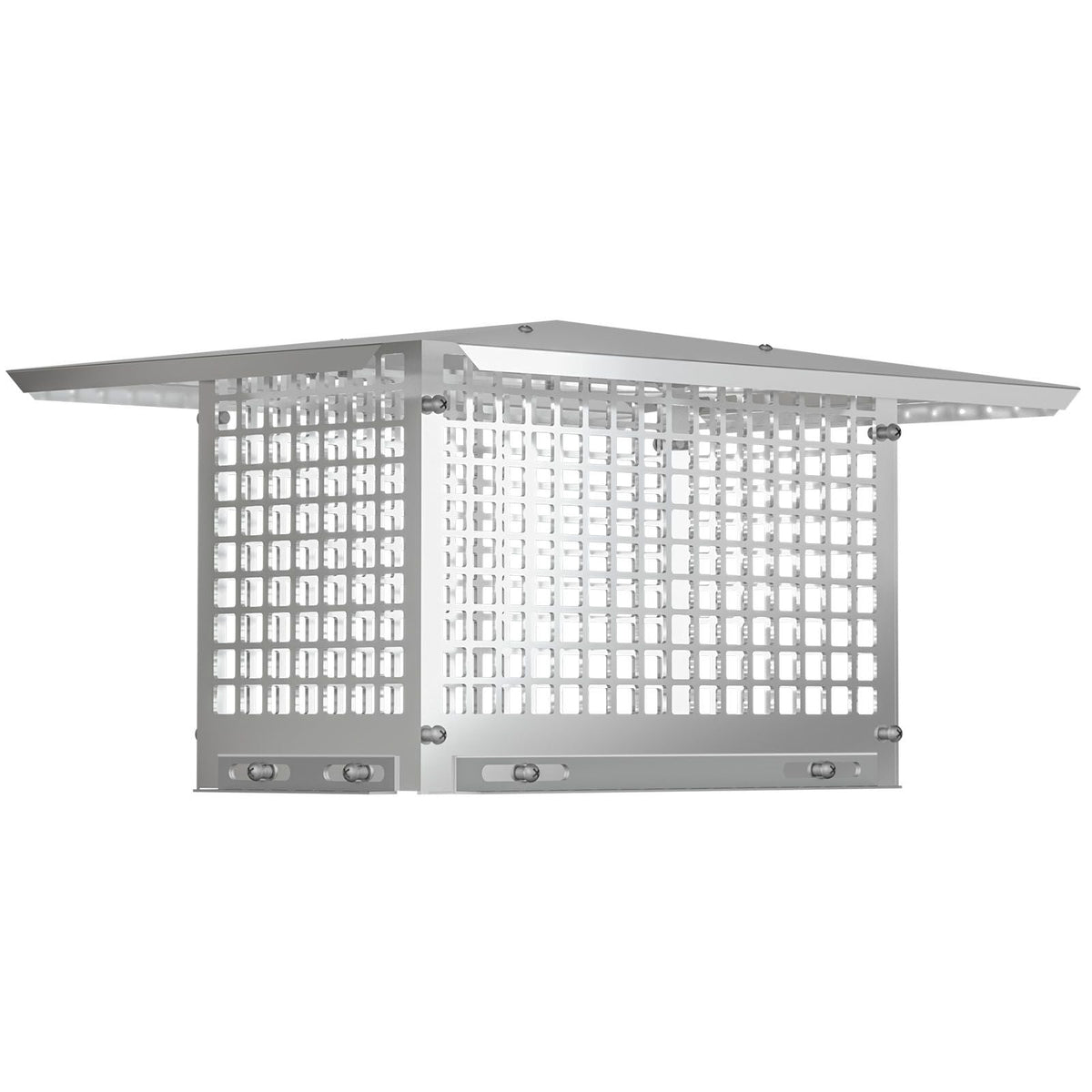 Chimney Cap, 8\" x 17\" Flue Caps, 304 Stainless Steel Fireplace Chimney Cover, Adjustable Metal Spark Arrestor with Bolts Screws, Mesh Chimney Flue Cover for Outside Existing Clay Flue Tile