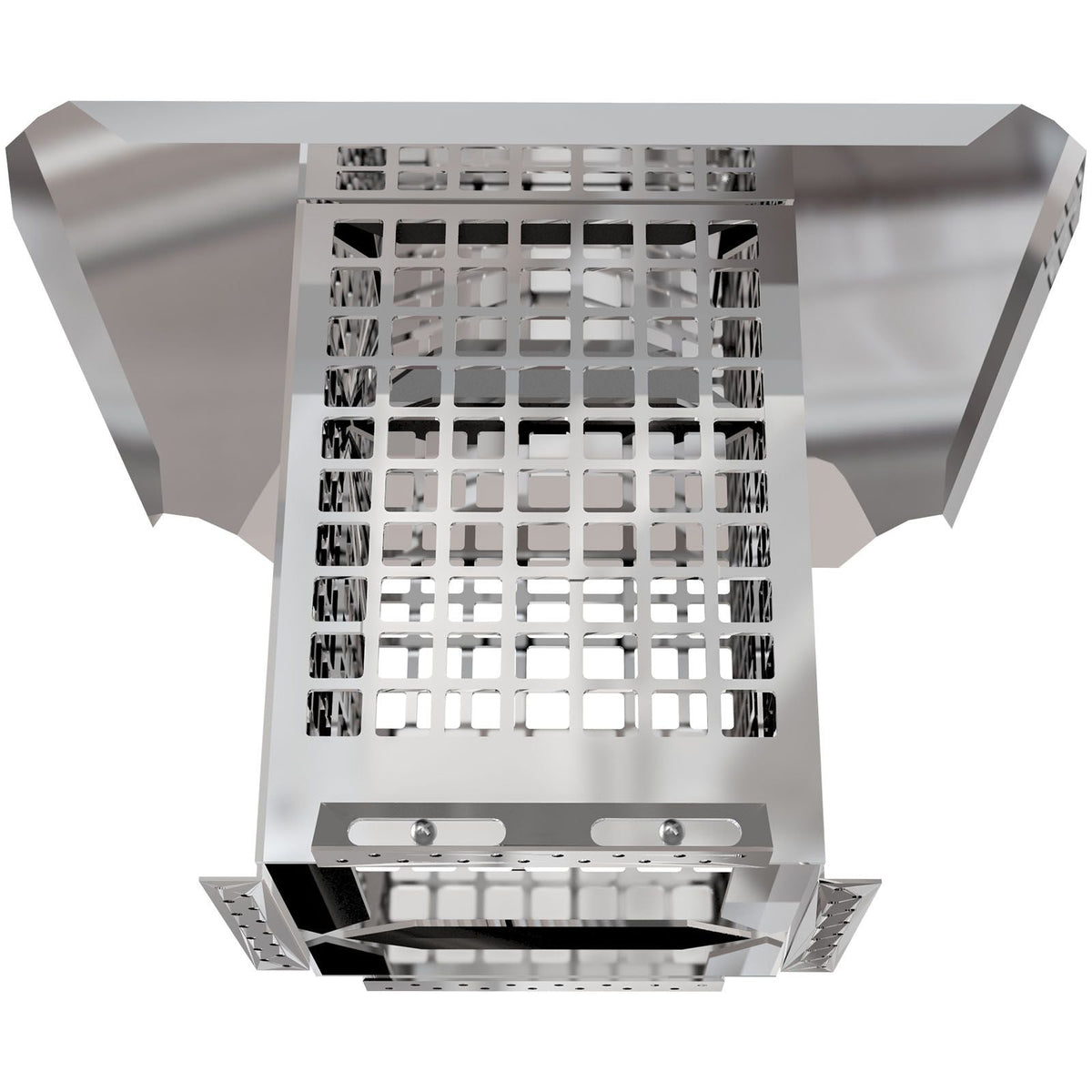 Chimney Cap, 8\" x 8\" Flue Caps, 304 Stainless Steel Fireplace Chimney Cover, Adjustable Metal Spark Arrestor with Bolts Screws, Mesh Chimney Flue Cover for Outside Existing Clay Flue Tile