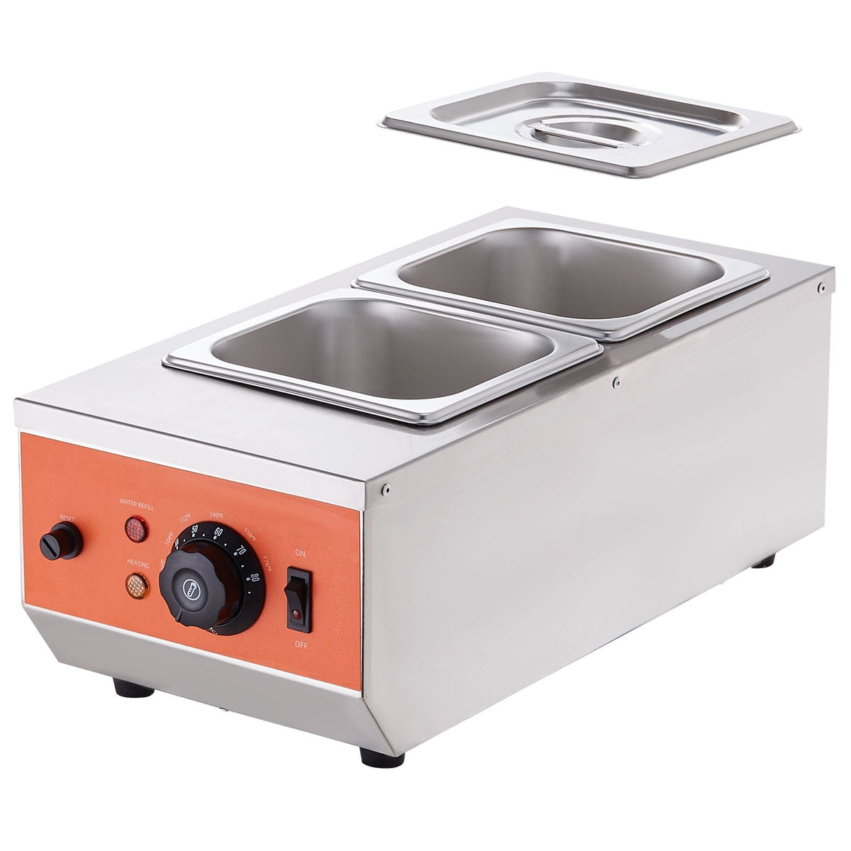 Chocolate Tempering Machine, 9 Lbs 2 Tanks Chocolate Melting Pot with TEMP Control 86-185 F, 800W Stainless Steel Electric Commercial Food Warmer For Chocolate/Milk/Cream Melting and Heating