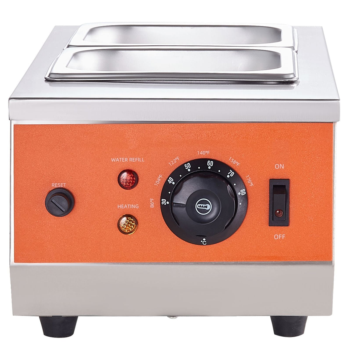 Chocolate Tempering Machine, 9 Lbs 2 Tanks Chocolate Melting Pot with TEMP Control 86-185 F, 800W Stainless Steel Electric Commercial Food Warmer For Chocolate/Milk/Cream Melting and Heating