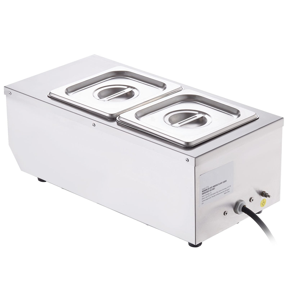 Chocolate Tempering Machine, 9 Lbs 2 Tanks Chocolate Melting Pot with TEMP Control 86-185 F, 800W Stainless Steel Electric Commercial Food Warmer For Chocolate/Milk/Cream Melting and Heating