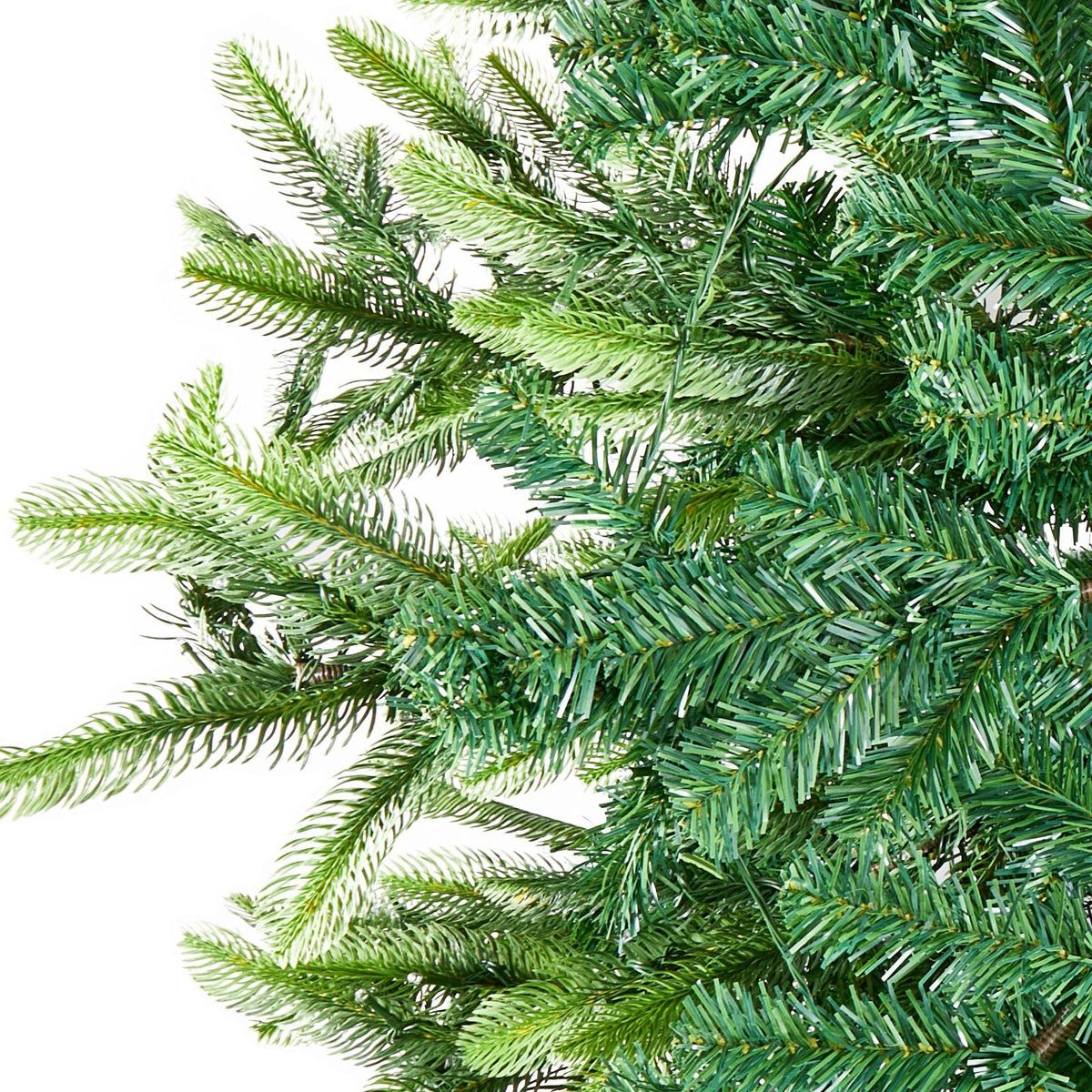 Christmas Tree, 7.5ft Prelit Artificial Xmas Tree, Full Holiday Decor Tree with 700 Warm White LED Lights, 1319 Branch Tips, Metal Base for Home Party Office Decoration