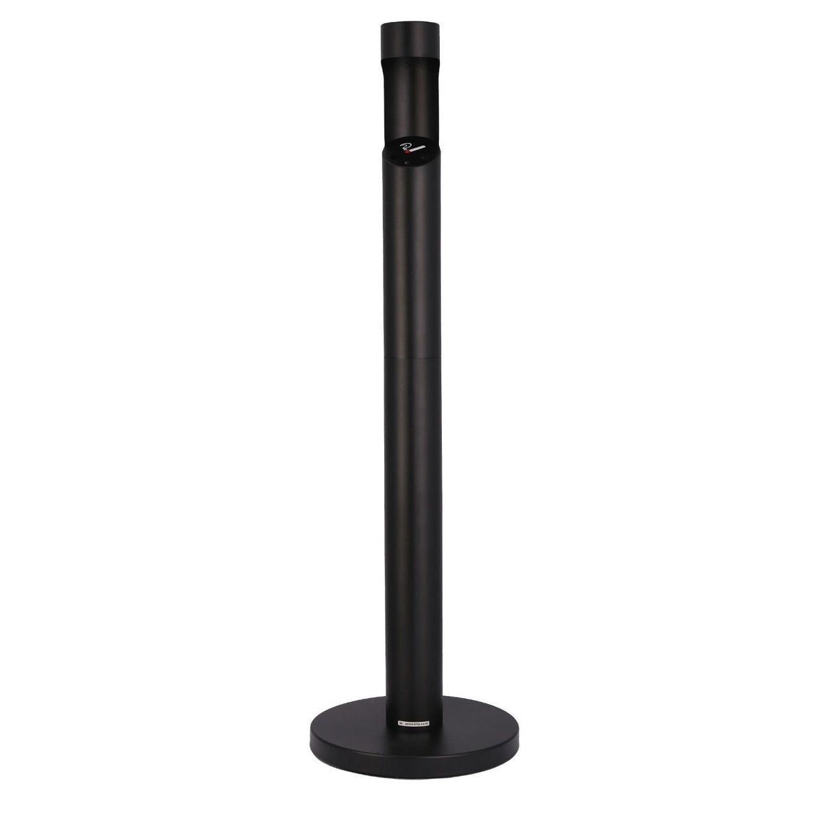 Cigarette Butt Receptacle, Commercial Cylinder Cigarette Butt Container, Freestanding and Weatherproof Outdoor Cigarette Butt Disposal for Garden, Office, Restaurant, Hotel, Bar, Patio, Black