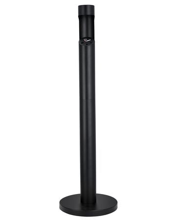 Cigarette Butt Receptacle, Commercial Cylinder Cigarette Butt Container, Freestanding and Weatherproof Outdoor Cigarette Butt Disposal for Garden, Office, Restaurant, Hotel, Bar, Patio, Black