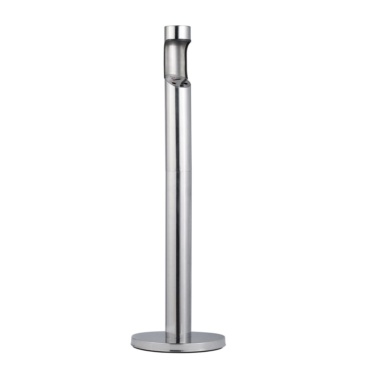 Cigarette Butt Receptacle, Stainless Steel Cylinder Cigarette Butt Container, Freestanding and Weatherproof Outdoor Cigarette Butt Disposal for Garden, Office, Restaurant, Hotel, Bar, Silver