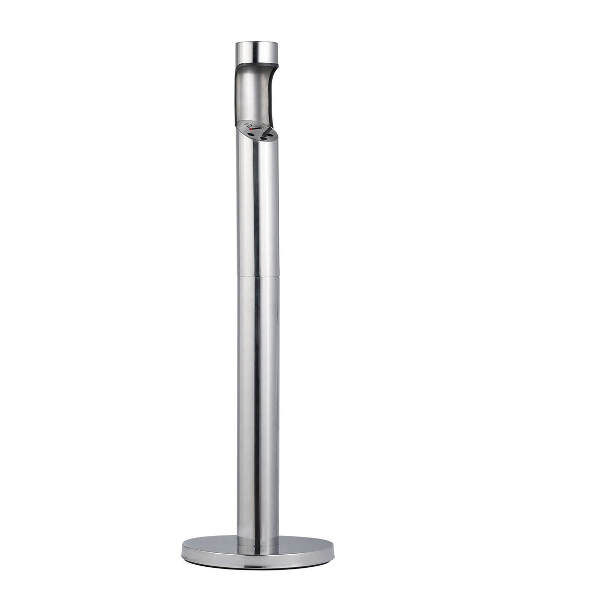 Cigarette Butt Receptacle, Stainless Steel Cylinder Cigarette Butt Container, Freestanding and Weatherproof Outdoor Cigarette Butt Disposal for Garden, Office, Restaurant, Hotel, Bar, Silver