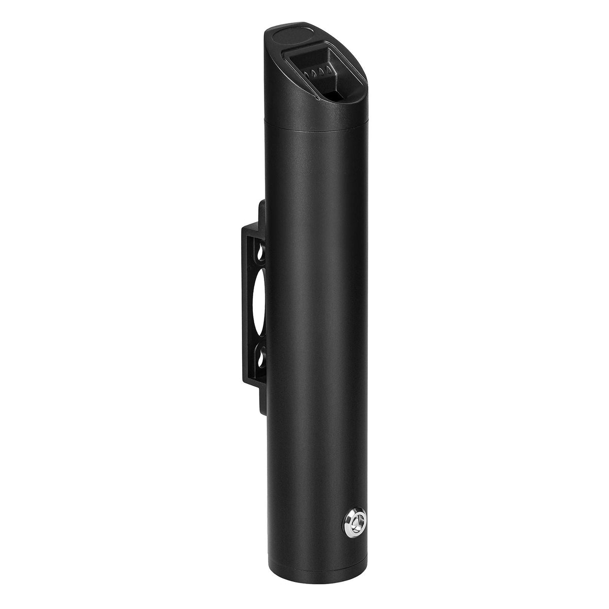 Cigarette Butt Receptacle, Stainless Steel Cylinder Cigarette Butt Container, Wall Mounted and Weatherproof Outdoor Cigarette Butt Disposal for Garden, Office, Restaurant, Hotel, Bar, Black