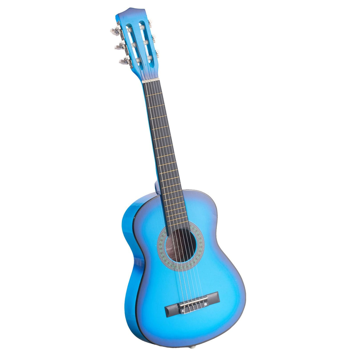 Classical Guitar, 30 Inch, Wood Classical Guitar Starter Kit for Beginners, with Nylon Strings, Gig Bag, Strap, Tuner, Extra Strings, Picks, Capo, Basswood, for Kids Girls Boys Students, Blue