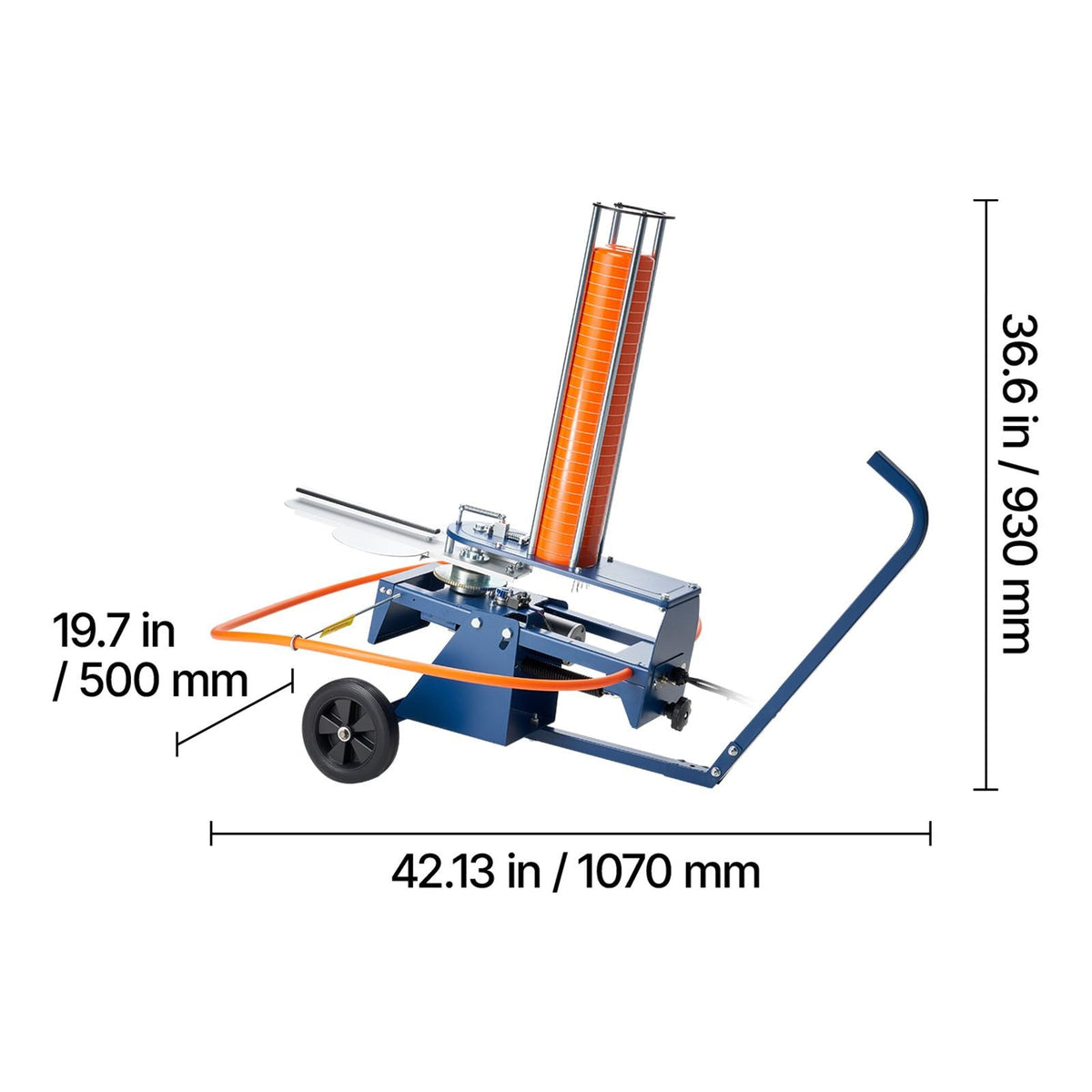 Clay Target Thrower, Max 50 Clays Pigeon Thrower, 55+ Yards Automatic Skeet and Trap Launcher on Wheels - with Adjustable Angle, Foot Pedal & Pull Handle for Clays Throwing Shooting Sports