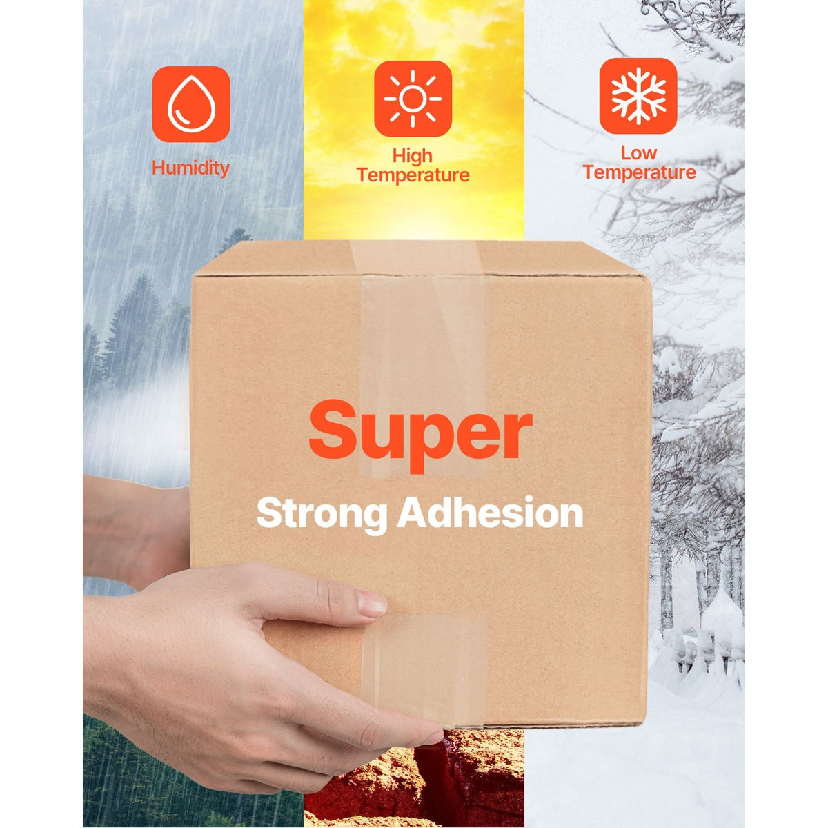 Clear Packing Tape, 3 inches Core, 12 Rolls 1.88 Inches x 65 Yards Packing Tape with Dispenser, 2.7 Mil Heavy Duty Packaging Tape Designed for Moving, Storage and Packing, Shipping and Mailing