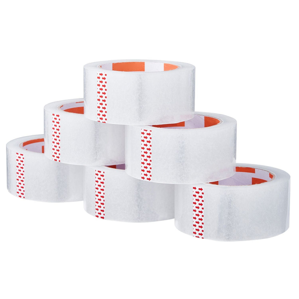 Clear Packing Tape, 3 inches Core, 12 Rolls 1.88 Inches x 65 Yards Packing Tape with Dispenser, 2.7 Mil Heavy Duty Packaging Tape Designed for Moving, Storage and Packing, Shipping and Mailing