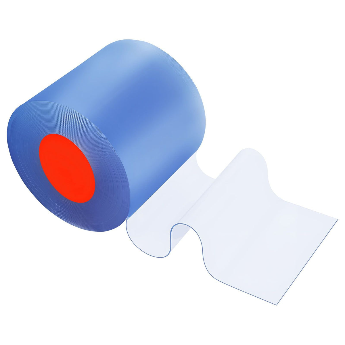Clear PVC Strip Curtain, 101 ft Length x 12 in Width, Thermal Insulating Plastic Door Strip Bulk Roll, Walk in Freezer Cooler Curtain Strips for Doorways of Supermarket, Garage, Warehouse