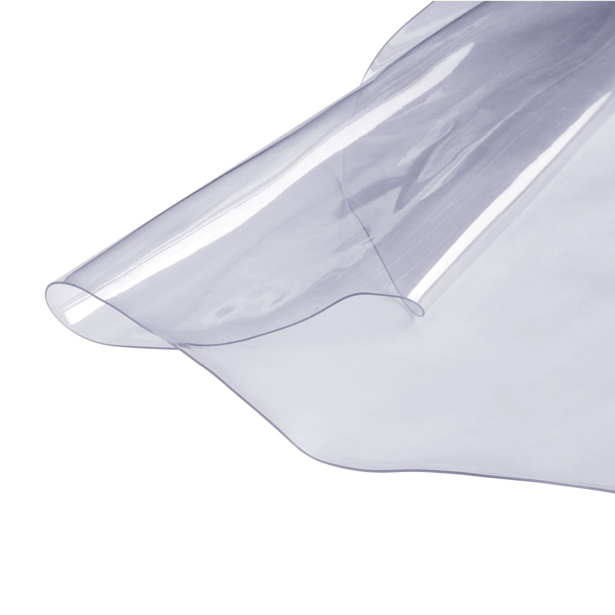 Clear Table Cover Protector, 18" x 48"/ 460 x 1232 mm Table Cover, 1.5 mm Thick PVC Plastic Tablecloth, Waterproof Desktop Protector for Writing Desk, Coffee Table, Dining Room Table