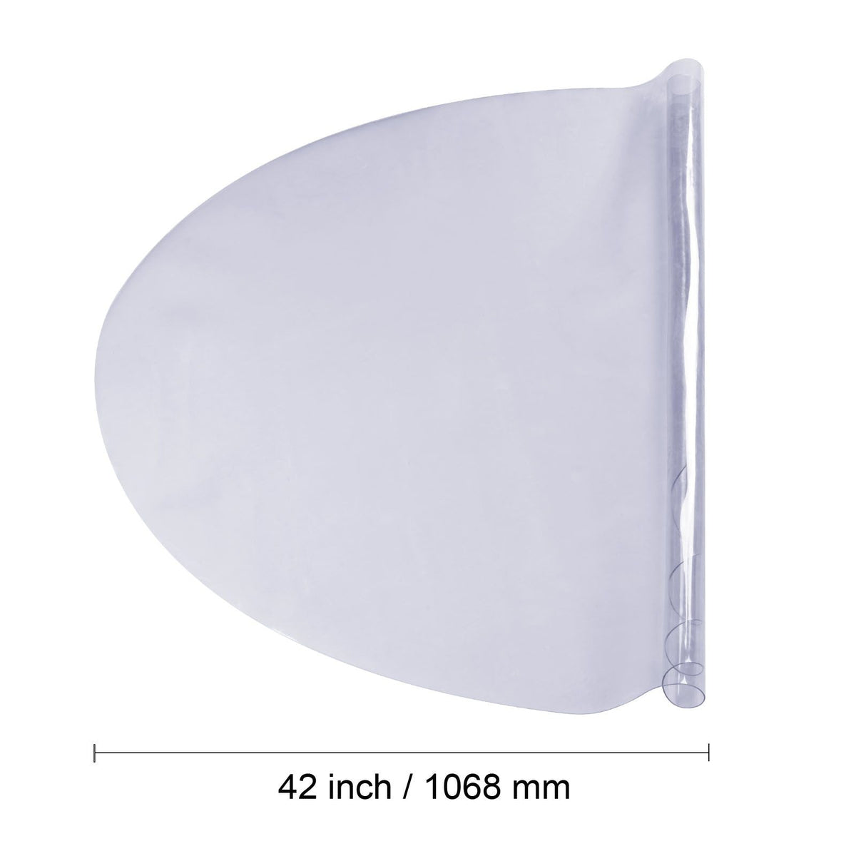 Clear Table Cover Protector, 42 inch/1068 mm Round Table Cover, 1.5 mm Thick PVC Plastic Tablecloth, Waterproof Desktop Protector for Writing Desk, Coffee Table, Dining Room Table