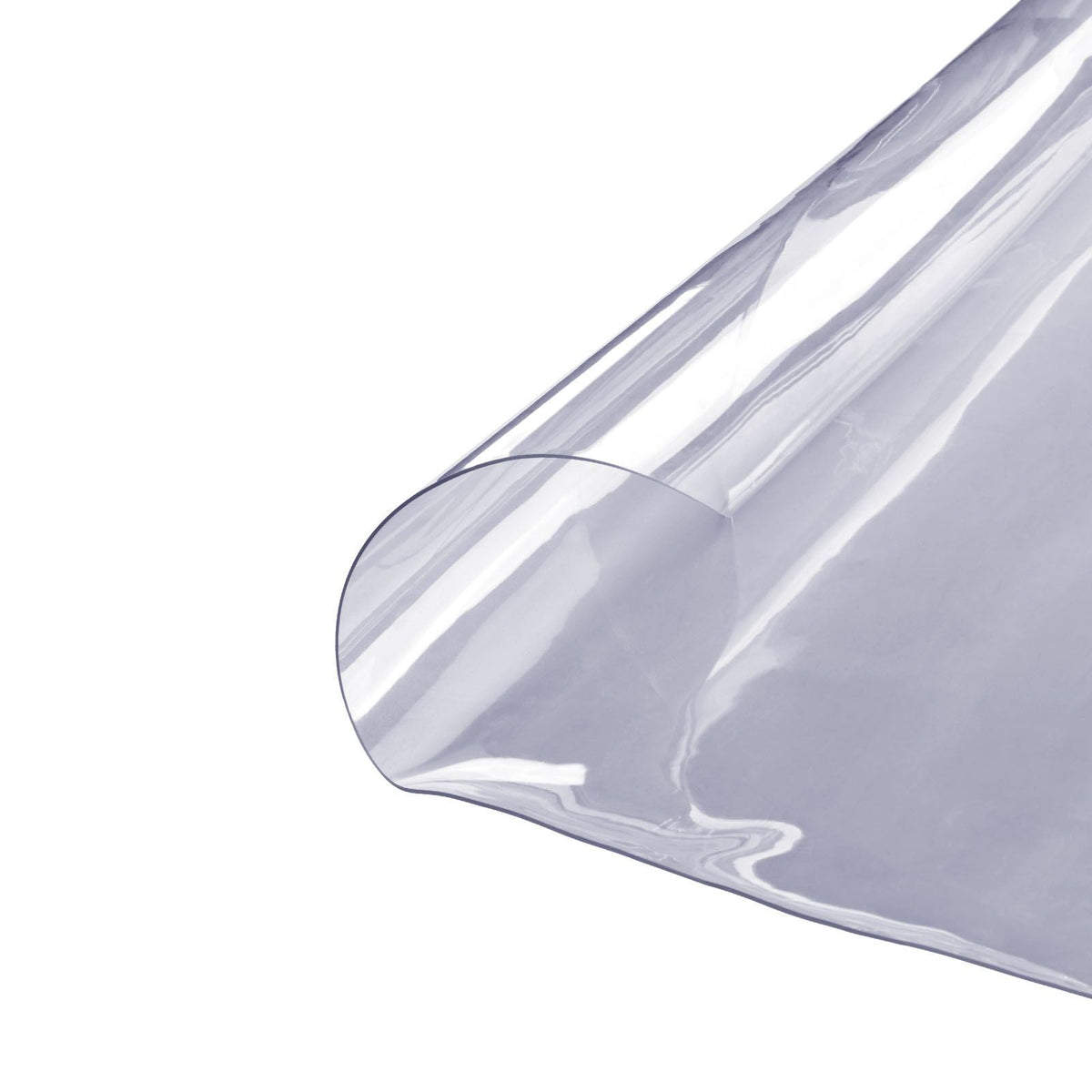 Clear Table Cover Protector, 48 inch/1230 mm Round Table Cover, 1.5 mm Thick PVC Plastic Tablecloth, Waterproof Desktop Protector for Writing Desk, Coffee Table, Dining Room Table
