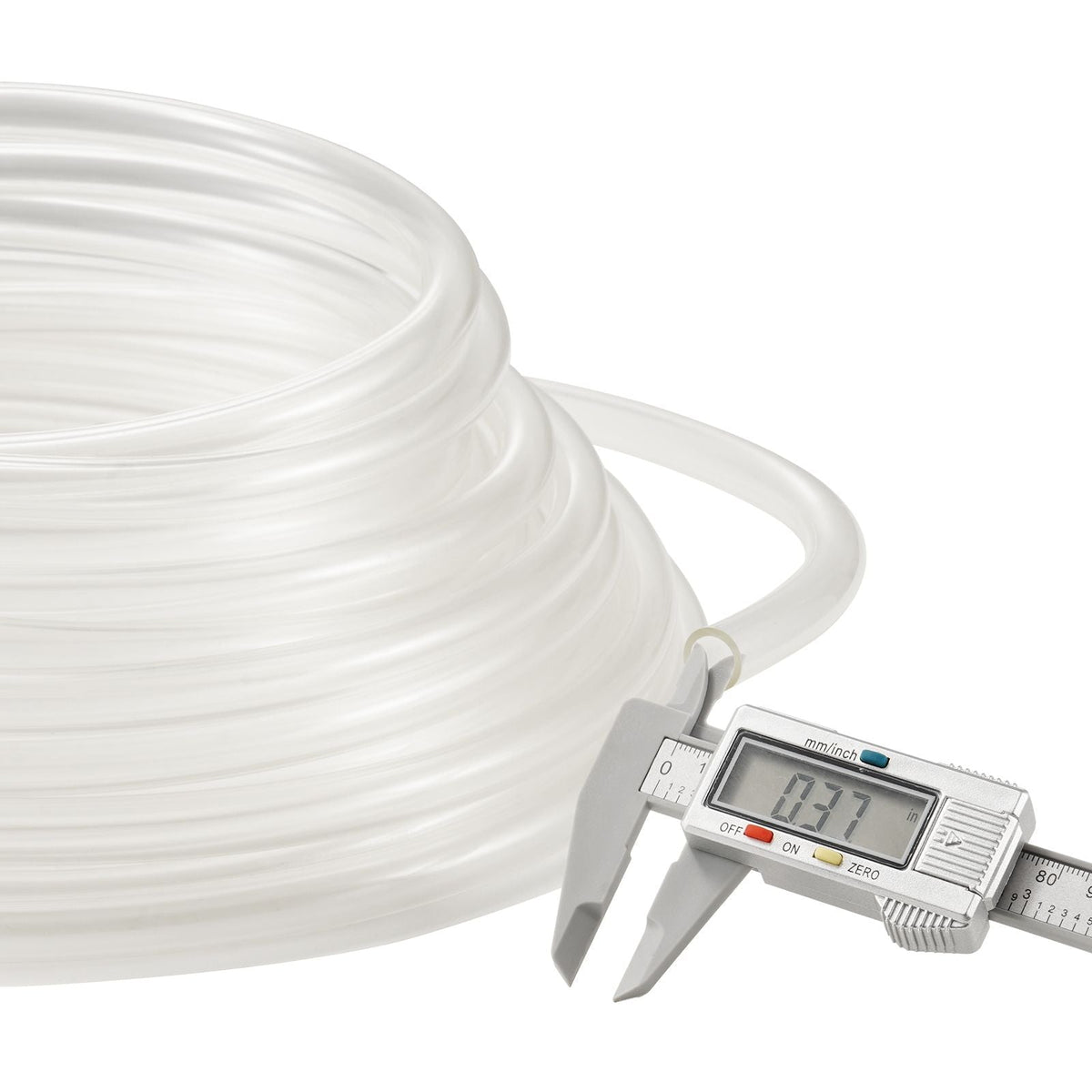 Clear Vinyl Tubing, 3/8" ID x 1/2" OD, 50FT Plastic PVC Tubing, Flexible and Cuttable Clear Hose, 1/16 in Wall Thickness, High-strength PVC Material for Aquarium Irrigation Swimming Pool Lab