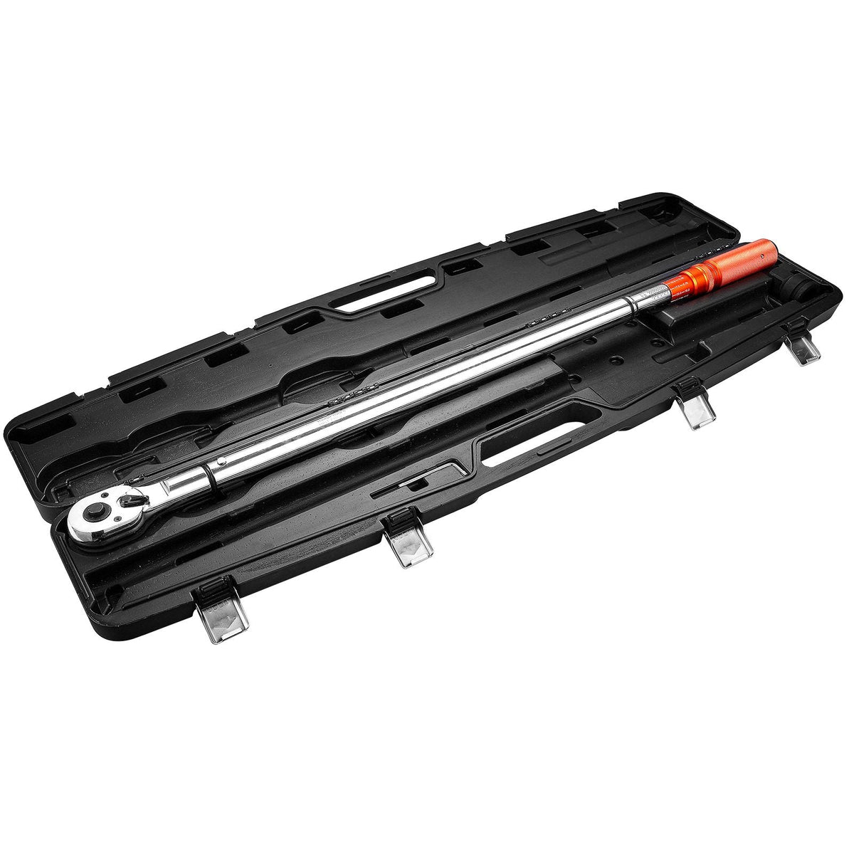 Click Torque Wrench, 3/4 Inch Drive, 100-600 lbf-ft / 136-814N.m, Dual-direction Torque Wrench Set with Dual Range Scales, 48-tooth, ±3% High Precision, Alloy Steel, for Automobile Repair