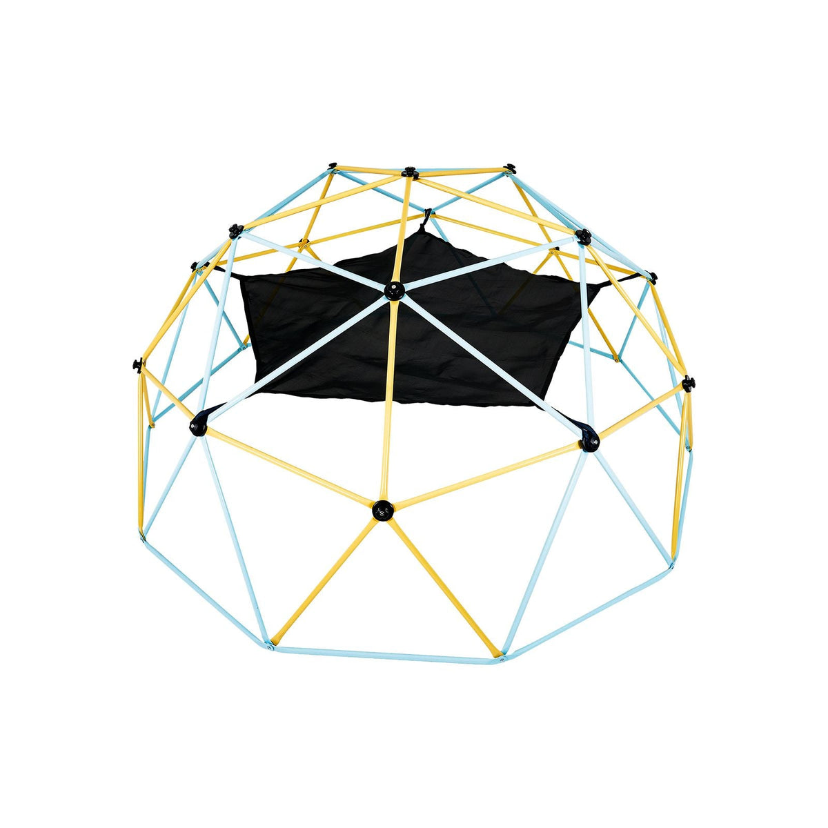 Climbing Dome, for Kids 3 to 10 Years Old,10FT Geometric Dome Climber with Hammock and Swing, Jungle Gym Supports 750LBS and Easy Assembly, with Climbing Grip, Outdoor Backyard Play Equipment