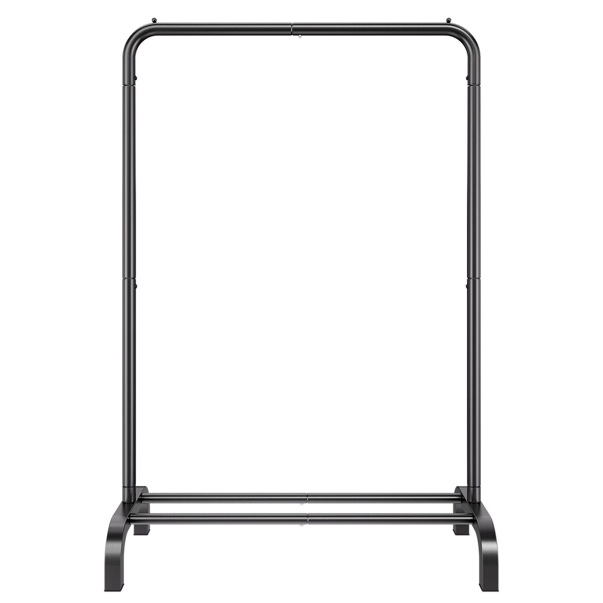 Clothes Rack, Heavy Duty Clothing Garment Rack with Hanging Rod and Bottom Storage Area, Clothing Rack for Bedroom Guest Room
