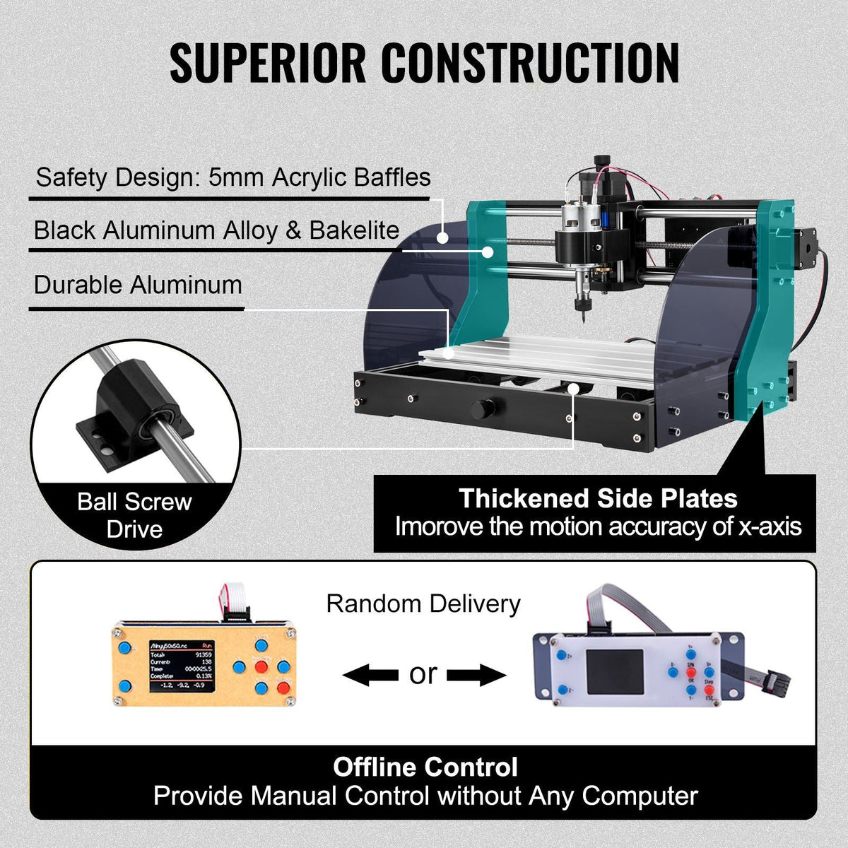 CNC 3018 Pro CNC Router 15W Laser 3 Axis GRBL Control CNC Machine Laser Engraver