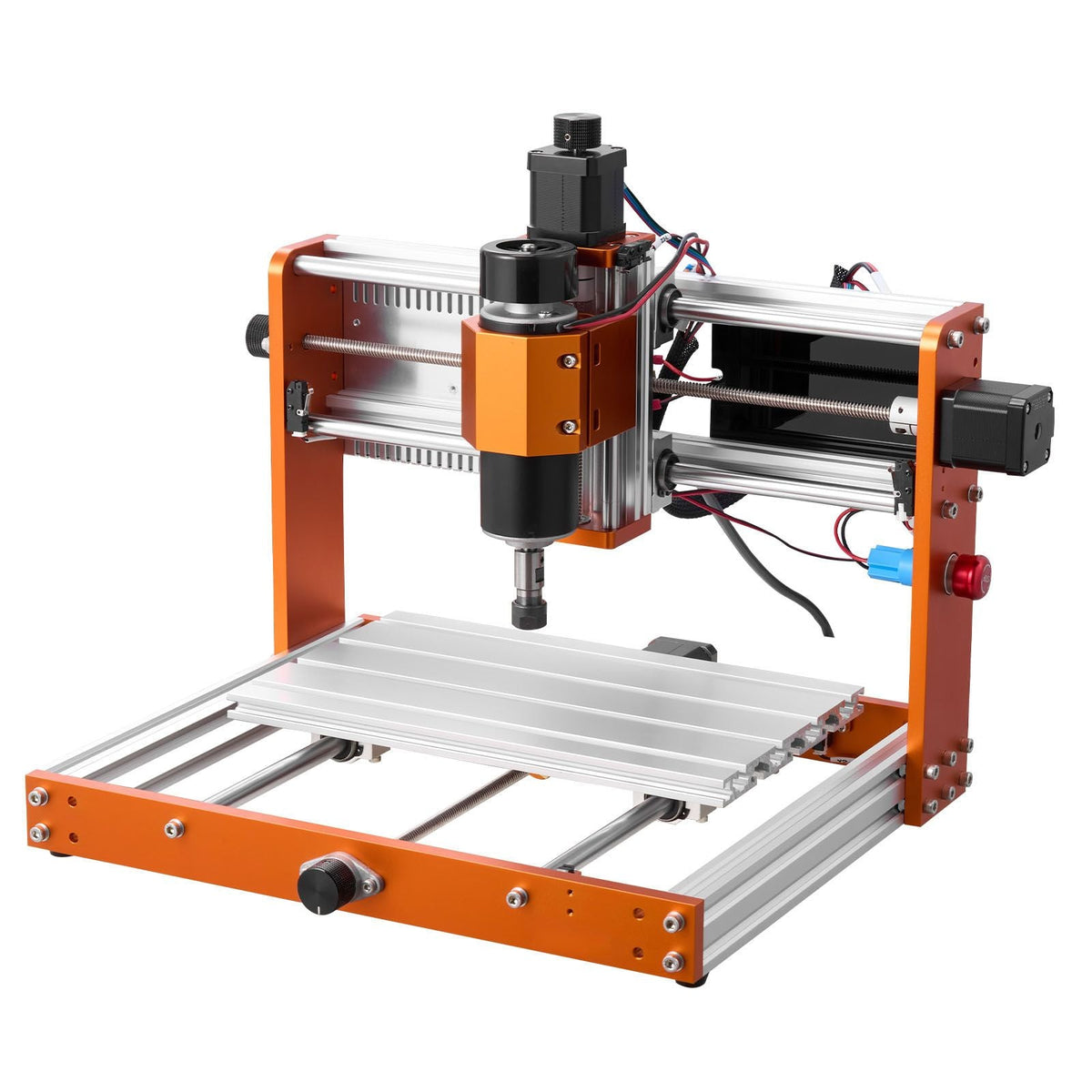 CNC Router Machine, 500W Spindle, 3-Axis Wood Engraving Milling Machine, with 300 x 180 x 80 mm Working Area, Offline Controller, Limit Switch, E-Stop, for Wood Acrylic Plastic Carving Cutting