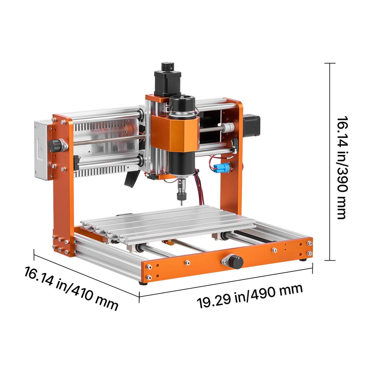 CNC Router Machine, 500W Spindle, 3-Axis Wood Engraving Milling Machine, with 300 x 180 x 80 mm Working Area, Offline Controller, Limit Switch, E-Stop, for Wood Acrylic Plastic Carving Cutting