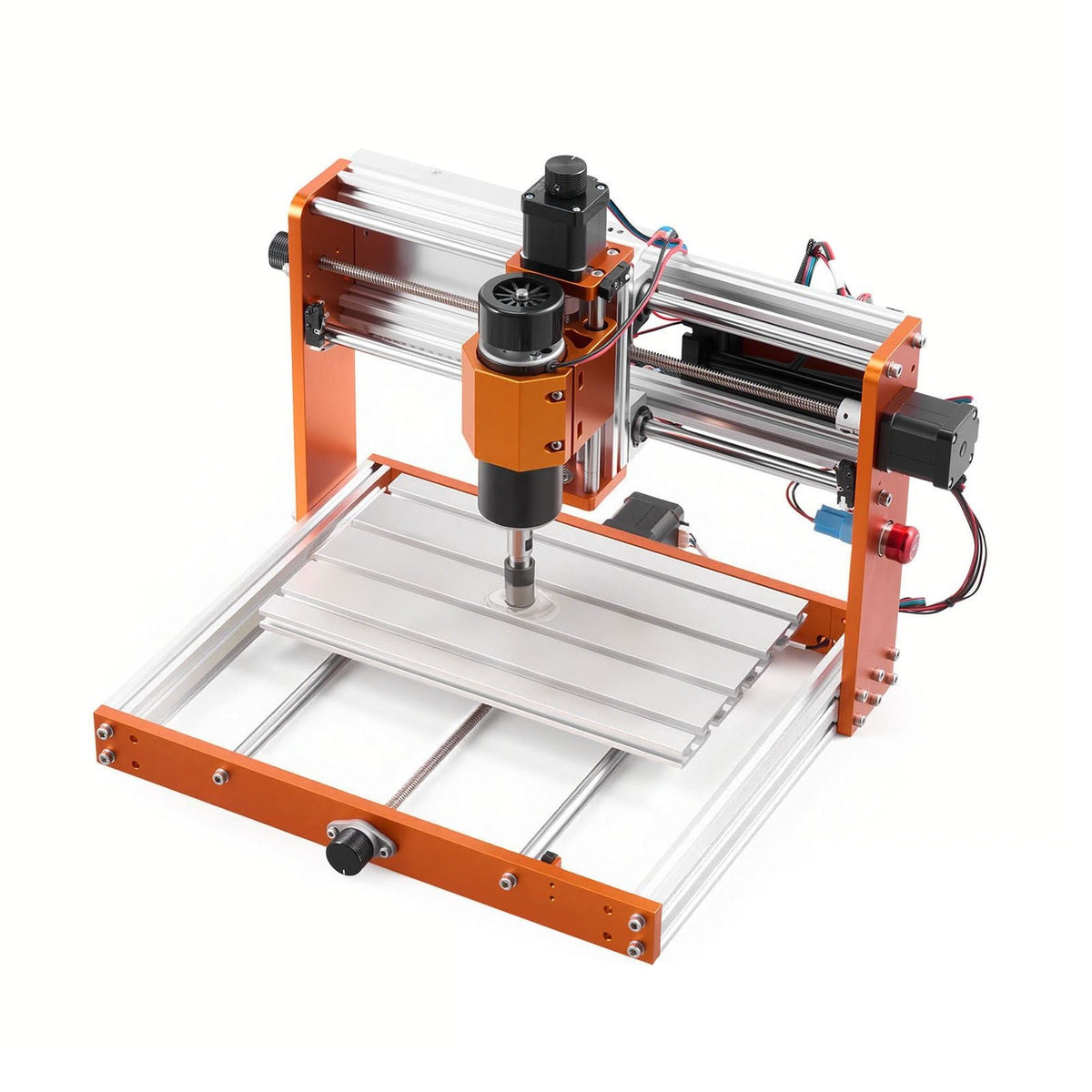 CNC Router Machine, 500W Spindle, 3-Axis Wood Engraving Milling Machine, with 300 x 180 x 80 mm Working Area, Offline Controller, Limit Switch, E-Stop, for Wood Acrylic Plastic Carving Cutting