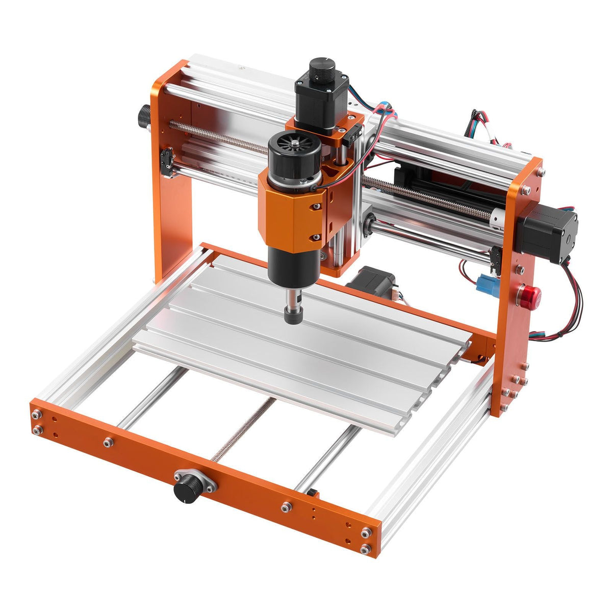 CNC Router Machine, 500W Spindle, 3-Axis Wood Engraving Milling Machine, with 300 x 180 x 80 mm Working Area, Offline Controller, Limit Switch, E-Stop, for Wood Acrylic Plastic Carving Cutting