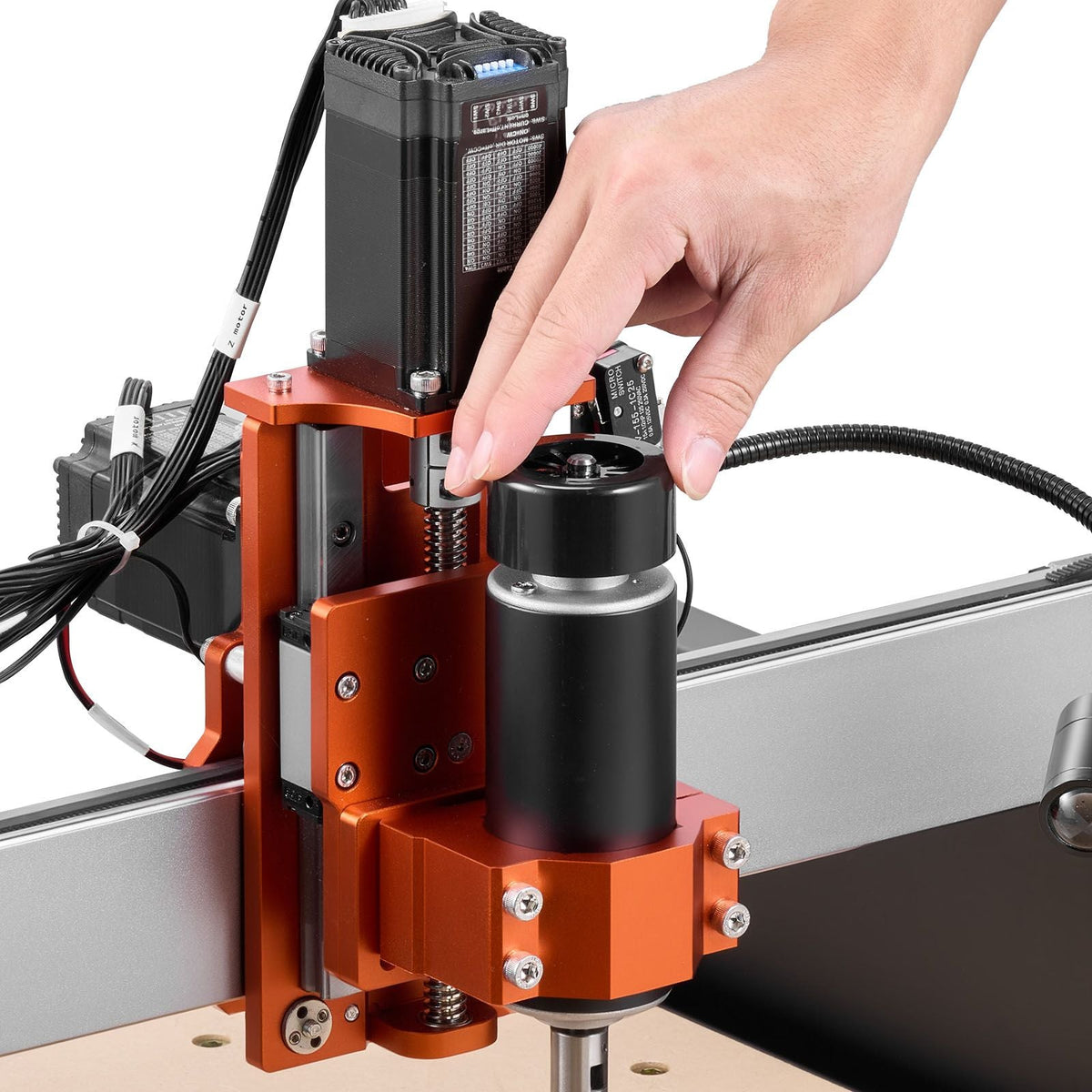 CNC Router Machine, 500W Spindle, 3-Axis Wood Engraving Milling Machine, with Dual Linear Rails & Ball Screw, 15.75 x 15.75 x 3.74 in Working Area, Trim Router, for Wood Acrylic Carving Cutting