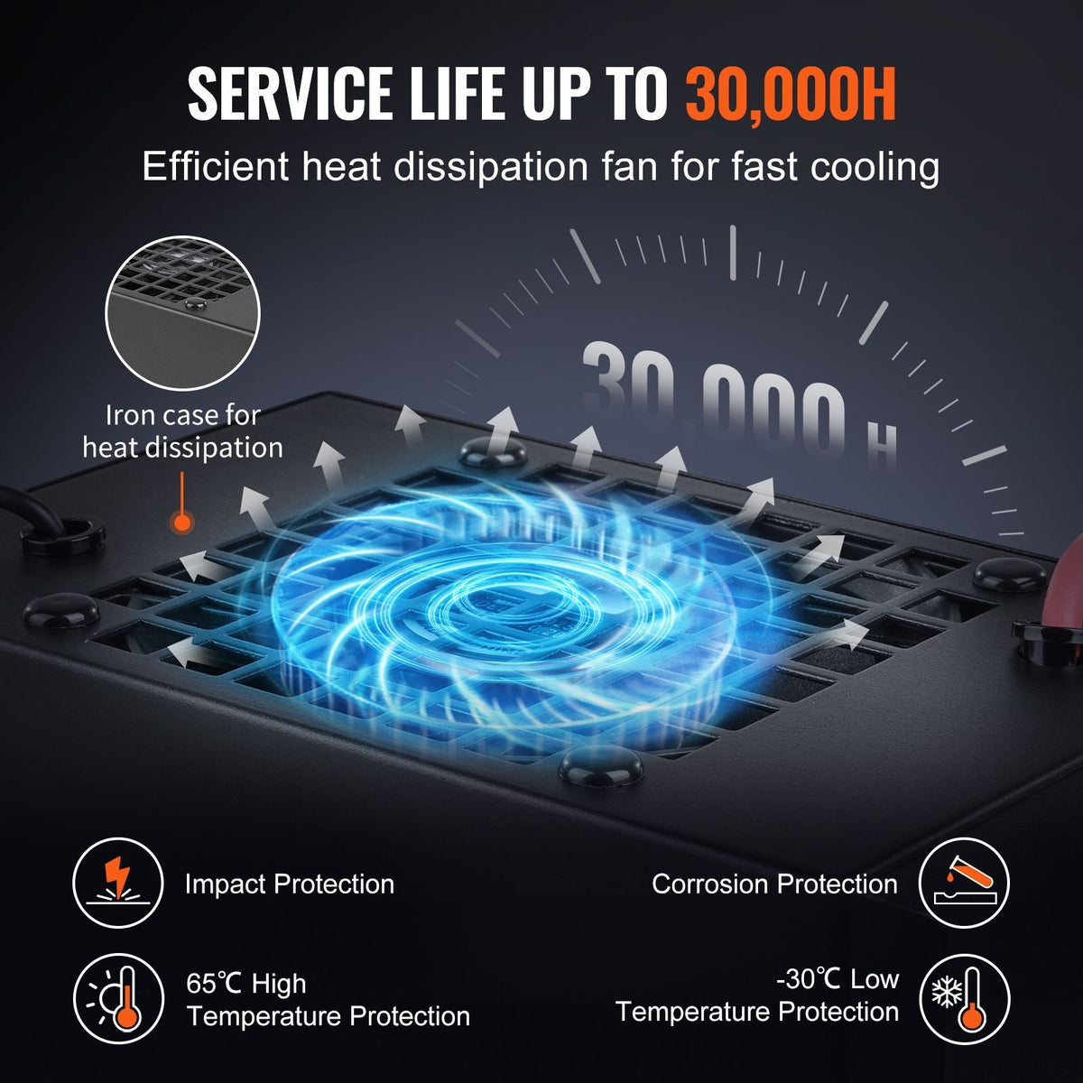 CO2 Laser Power Supply, 60W, Power Supply for 60W Laser Tube, Constant Current Protection, Open Circuit Protection, Fast Heat Dissipation, Compatible for Multi-brand Laser Engravers & Cutters
