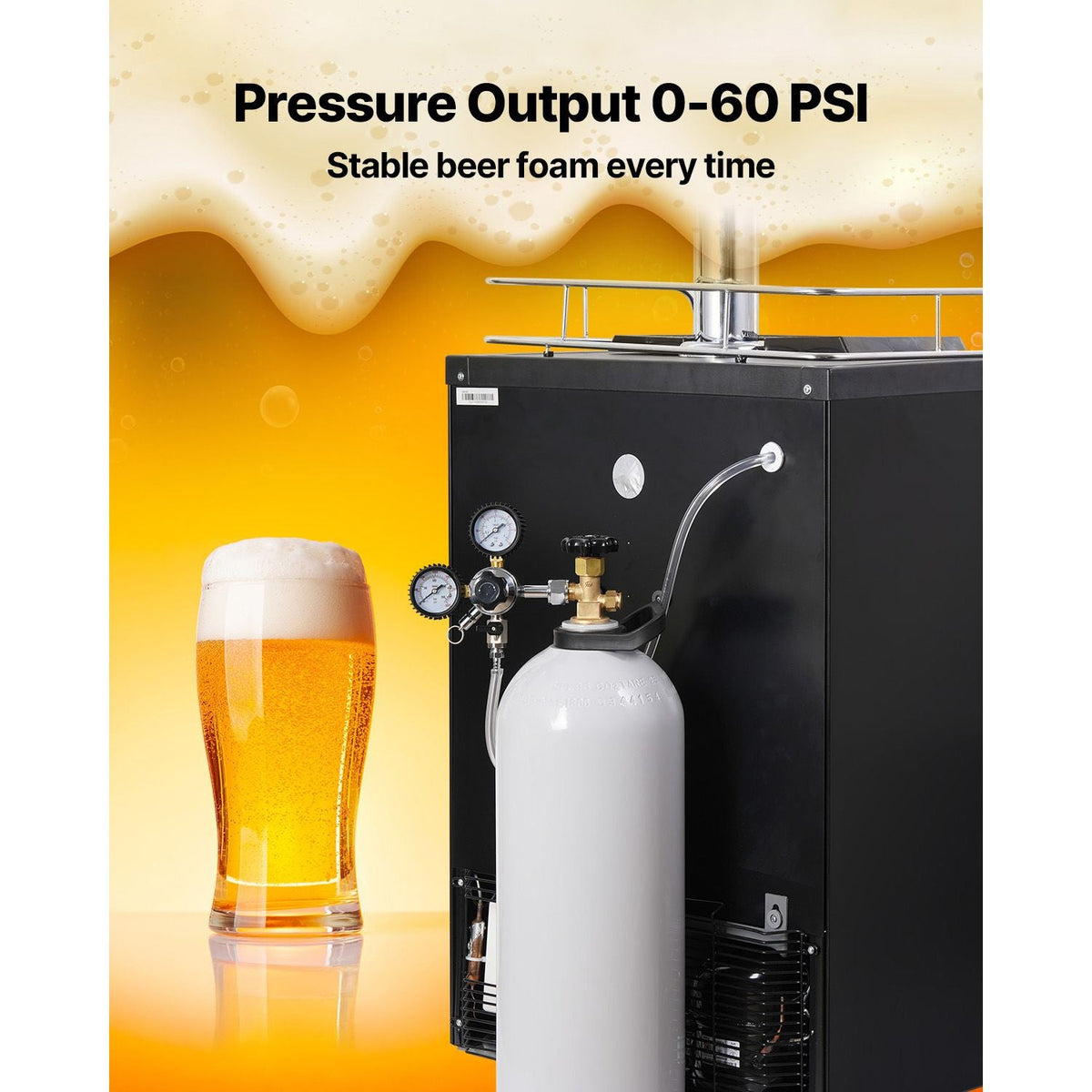 CO2 Tank, 20 lbs New Aluminum Alloy Cylinder, CO2 Air Tank with Light Spray Coating, CGA320 Valve, Handle & Purple Copper Siphon, DOT Approved Cylinder for Draft Beer Dispensing and Soda Maker