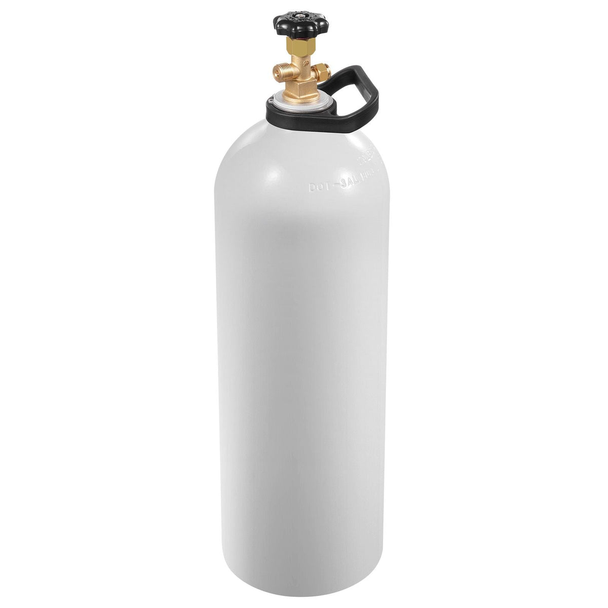 CO2 Tank, 20 lbs New Aluminum Alloy Cylinder, CO2 Air Tank with Light Spray Coating, CGA320 Valve, Handle & Purple Copper Siphon, DOT Approved Cylinder for Draft Beer Dispensing and Soda Maker