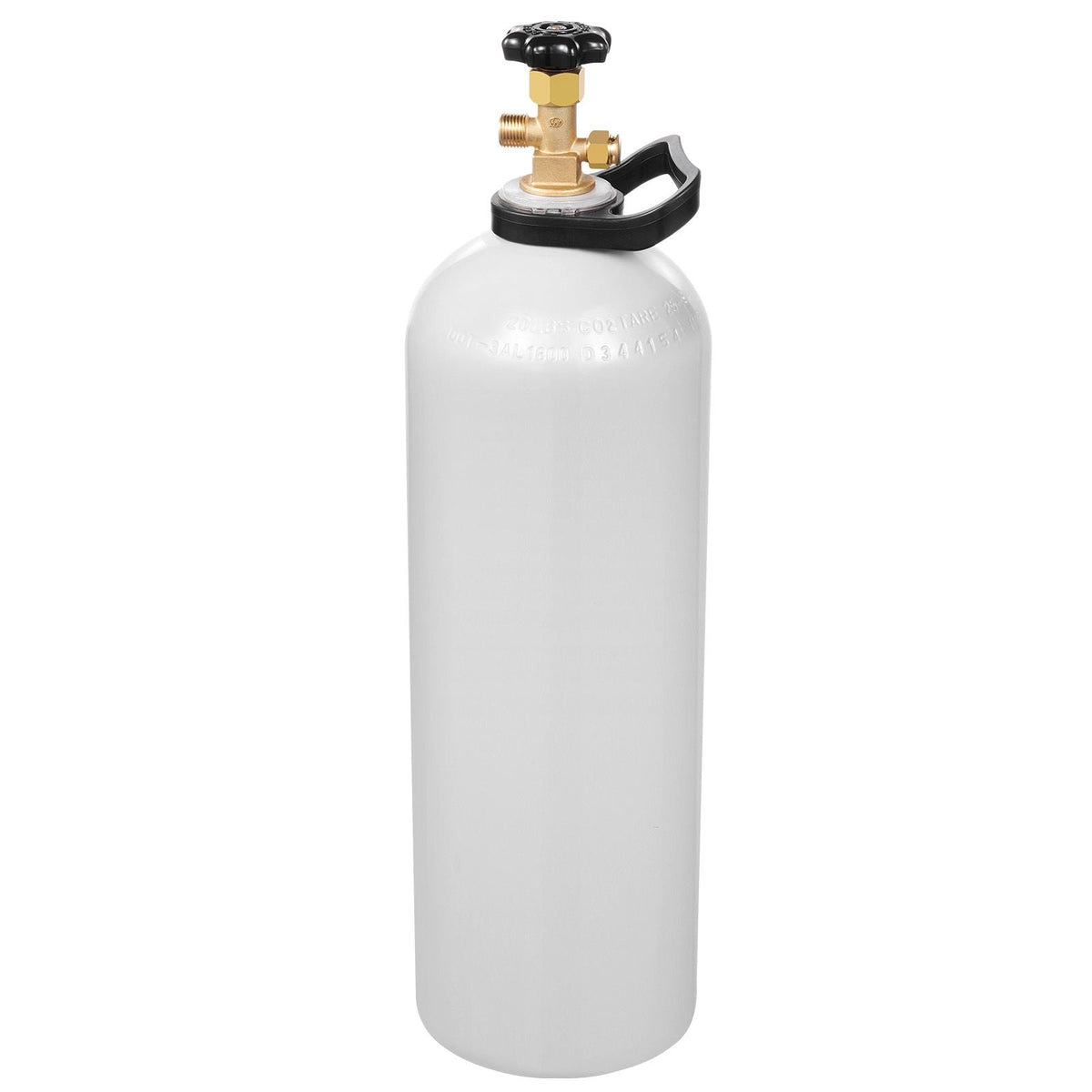 CO2 Tank, 20 lbs New Aluminum Alloy Cylinder, CO2 Air Tank with Spray Coating, CGA320 Valve, Handle & Adjustable Pressure, DOT & TC Approved Cylinder for Draft Beer Dispensing and Soda Maker