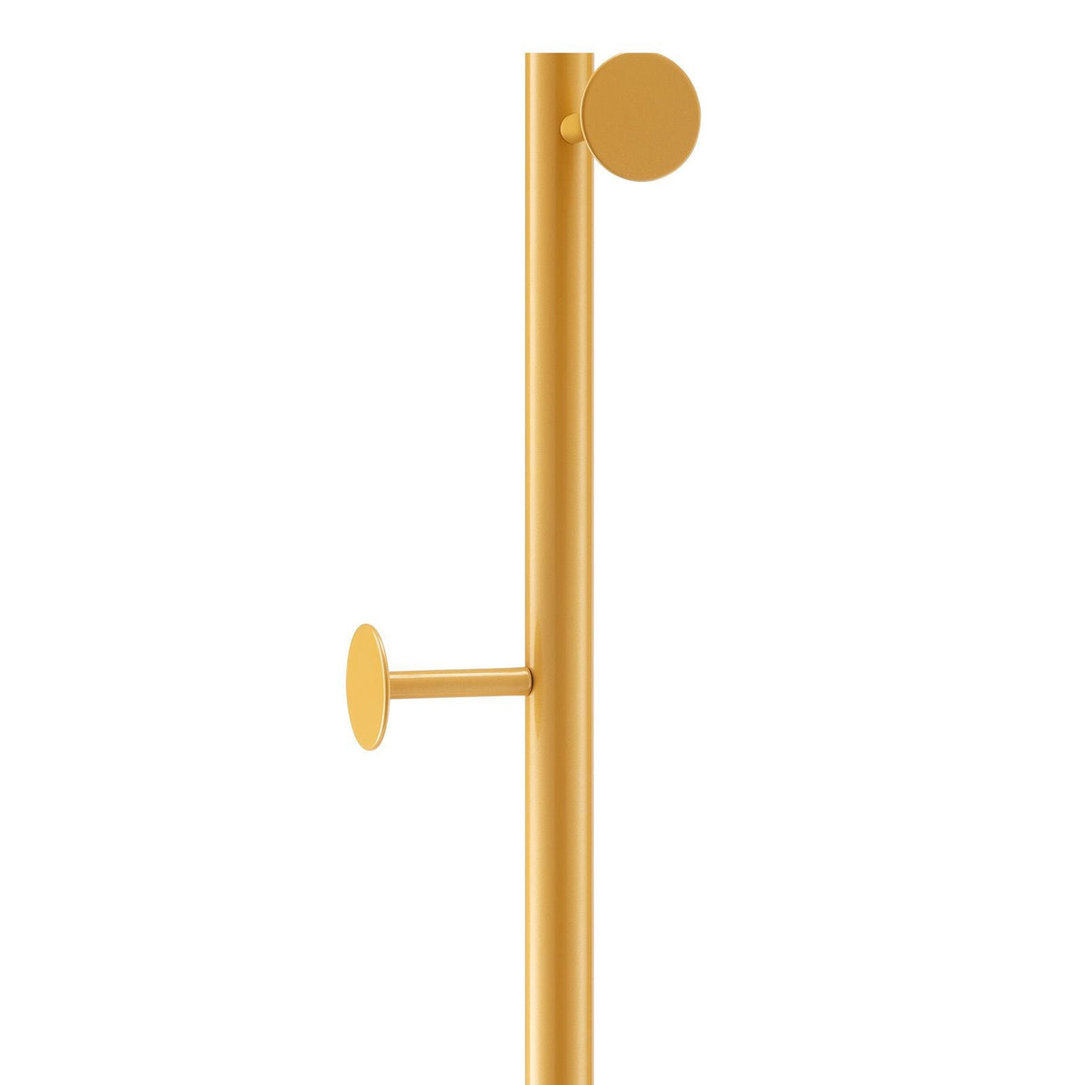 Coat Rack, Freestanding Coats Rack Stand with Quartz Stone Base & 3 Round Hooks, Free Standing Hall Coat Tree for Entryway, Bedroom, Living Room, Stylish Clothes Hanger Stand for Coats, Hat, Bag