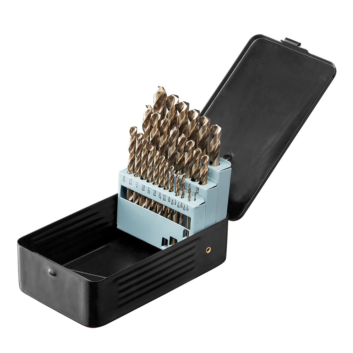 Cobalt Drill Bit Set, 29 Pcs, M35 High Speed Steel Cobalt Drill Bits with Storage Case, for Drilling Metal, Stainless Steel, Aluminum Alloy, Wood, Plastic, for Professional Work and Home DIY