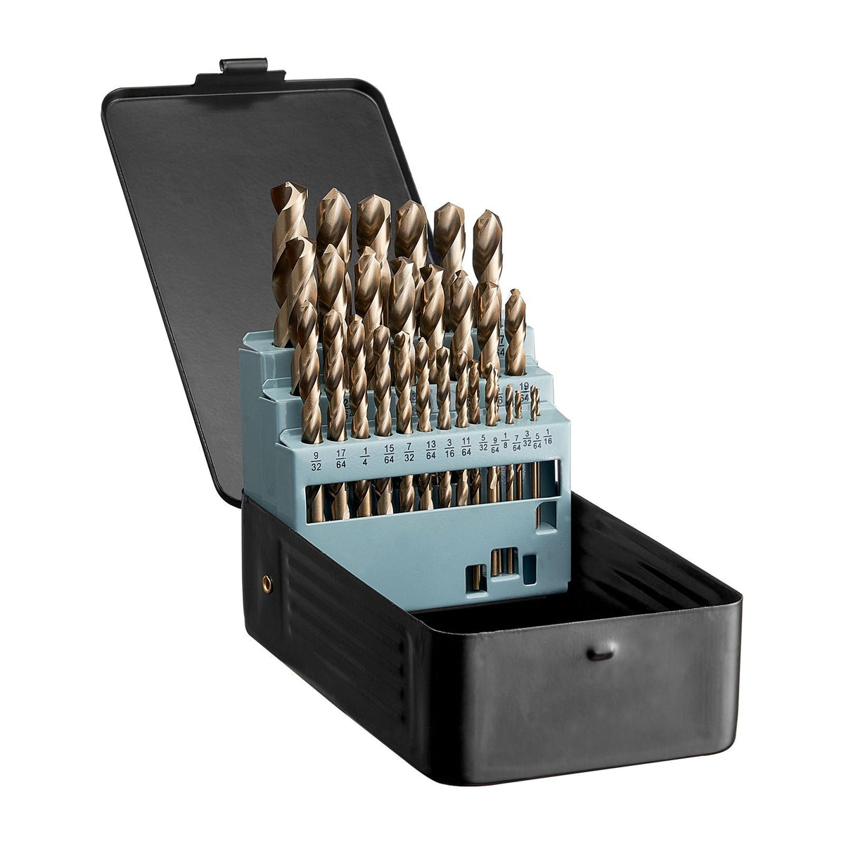 Cobalt Drill Bit Set, 29 Pcs, M35 High Speed Steel Cobalt Drill Bits with Storage Case, for Drilling Metal, Stainless Steel, Aluminum Alloy, Wood, Plastic, for Professional Work and Home DIY