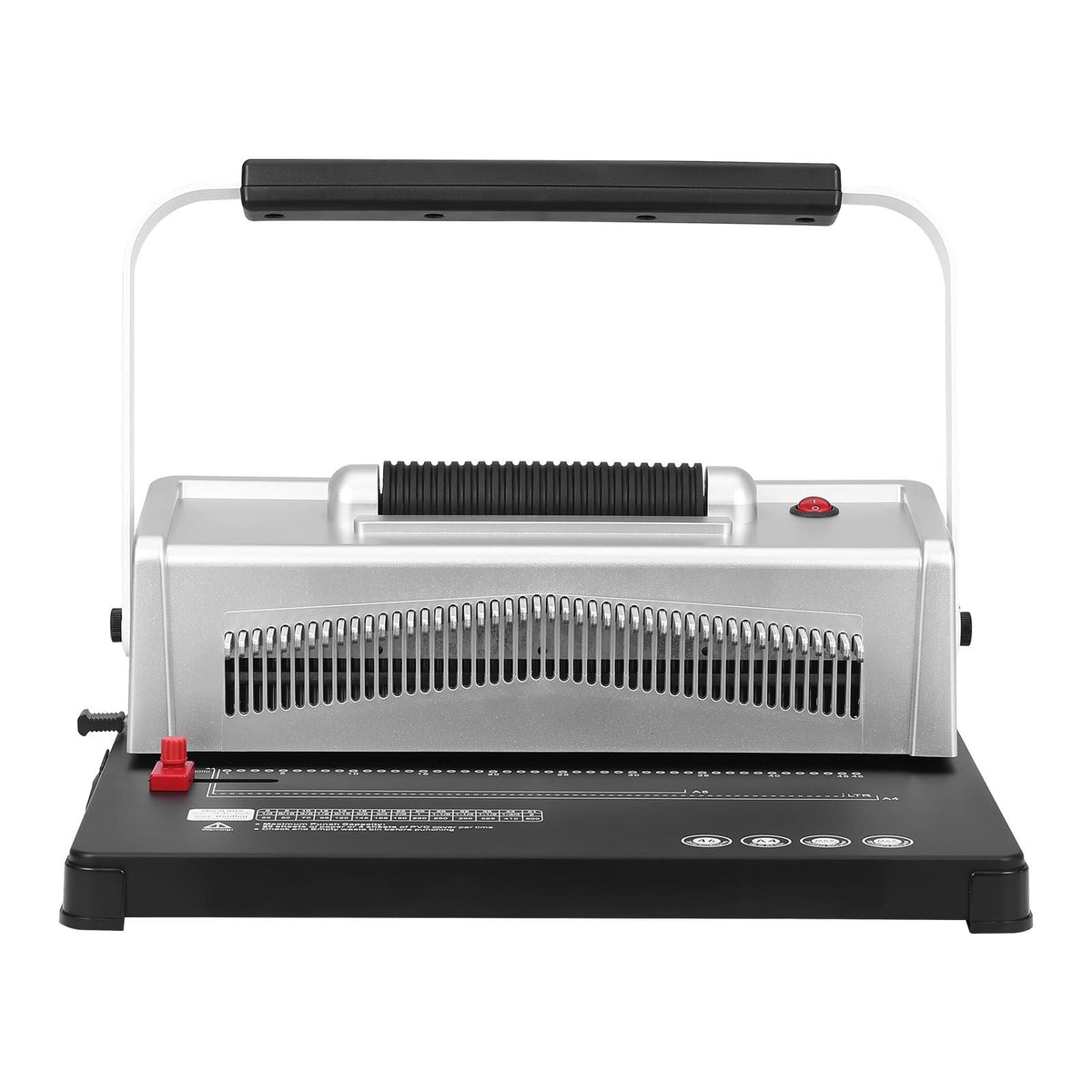 Coil Spiral Binding Machine, Manual Book Maker with Electric Binding, 46-Holes Binding 500 Sheets Punch Binder, with 100pcs 5/16'' Coil Binding Spines, for Letter Size, A4, A5