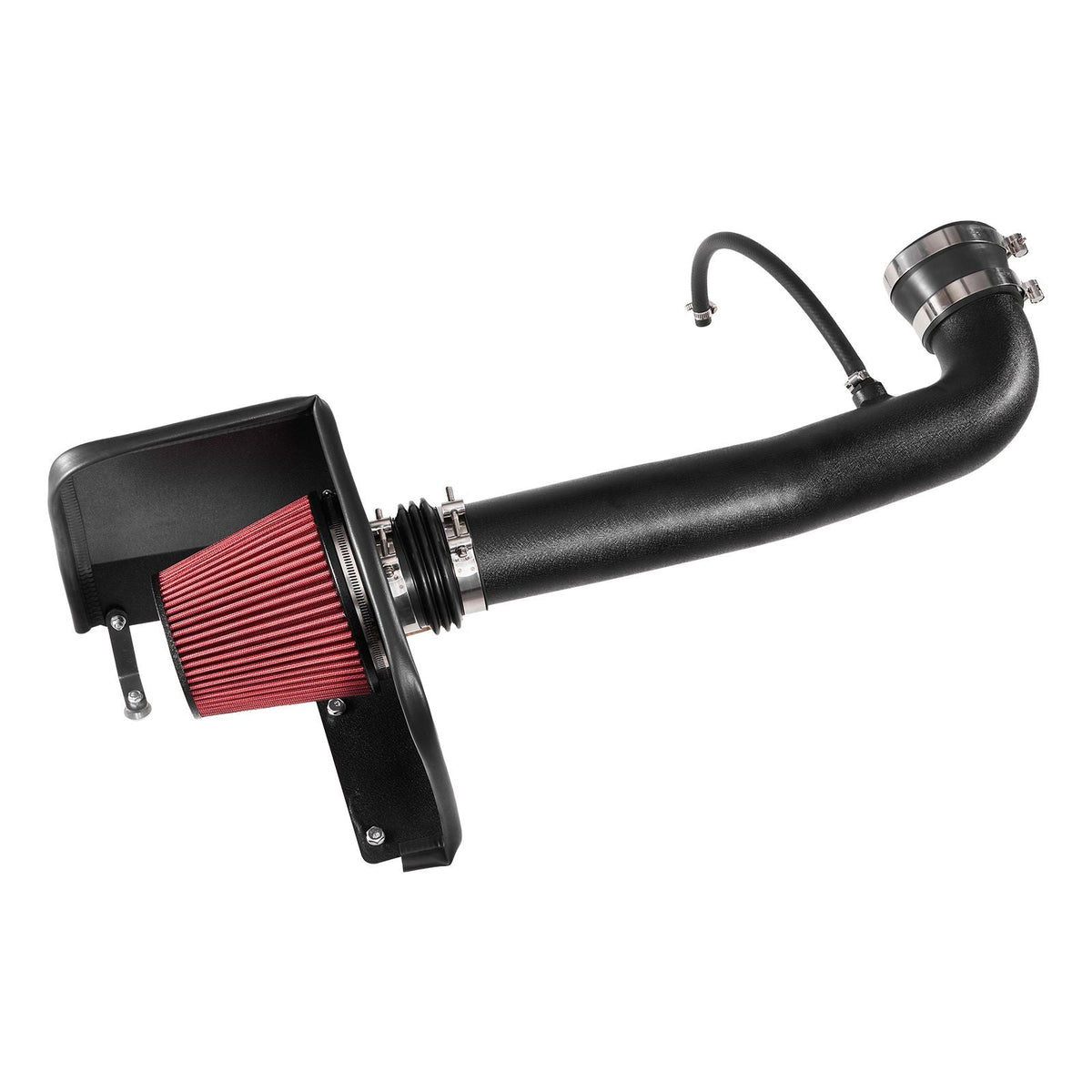 Cold Air Intake, 3.5 Inch Cold Air Intake System + Heat Shield Compatible with 2009-2013 Chevy Silverado/GMC Sierra 1500 4.8L/5.3L/6.2L, High Flow Filter Kit Improve Horsepower/Throttle Response
