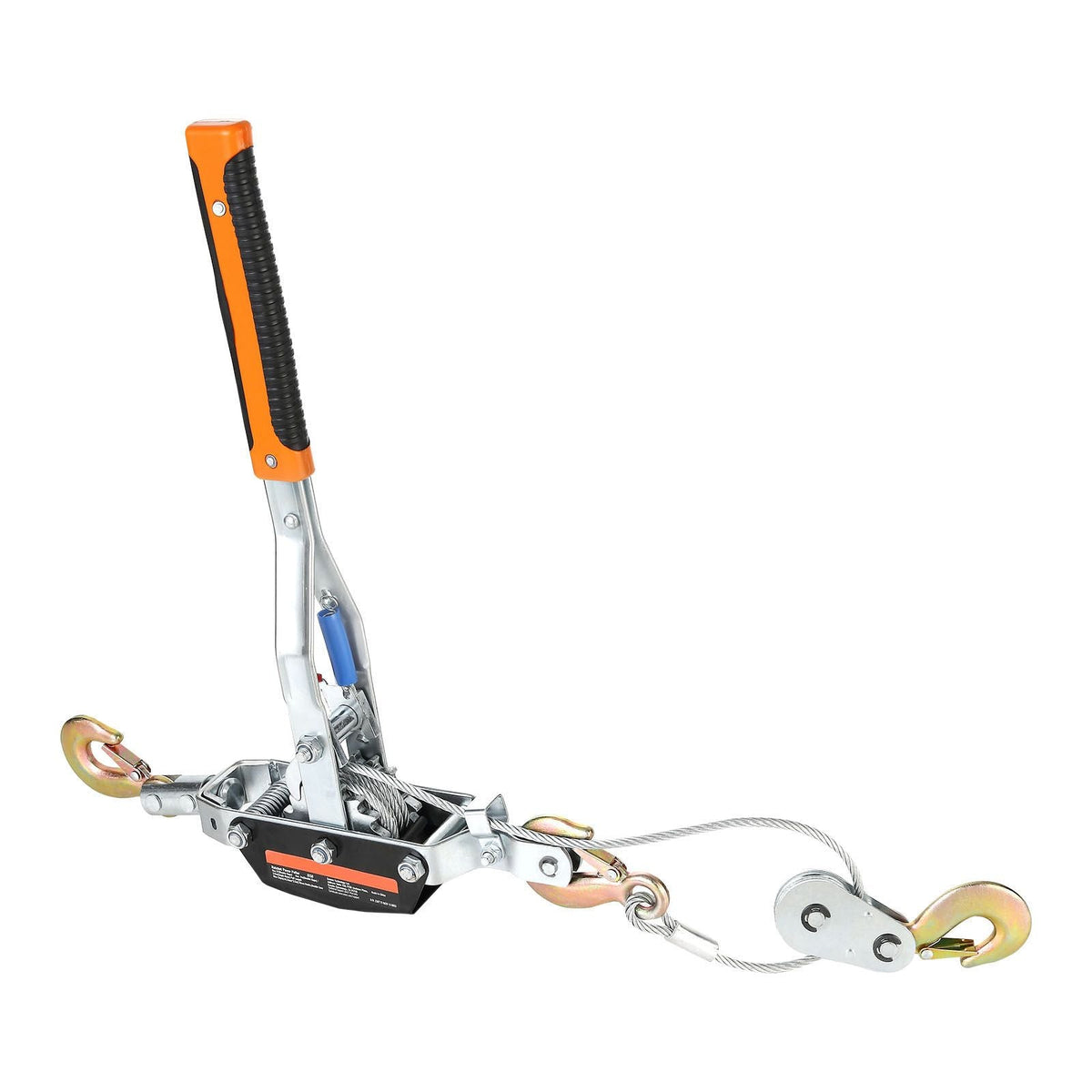 Come Along Winch, 5 Ton (11,023 lbs) Pulling Capacity, 11.5 ft Steel Cable, 3 Hooks, Heavy Duty Ratchet Power Puller Tool with Dual Gears, Automotive Hoist Cable Puller Ideal for Vehicle Rescue