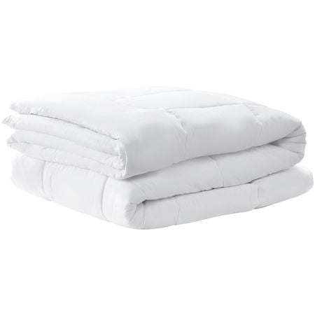 Comforter Duvet Insert, 88 x 88 in, Queen Size Down Alternative Comforter, Quilted All Season Duvet with 4 Tabs, Soft & Machine Washable, Box Stitched Bedding for Home Hotel, Women/Men, White
