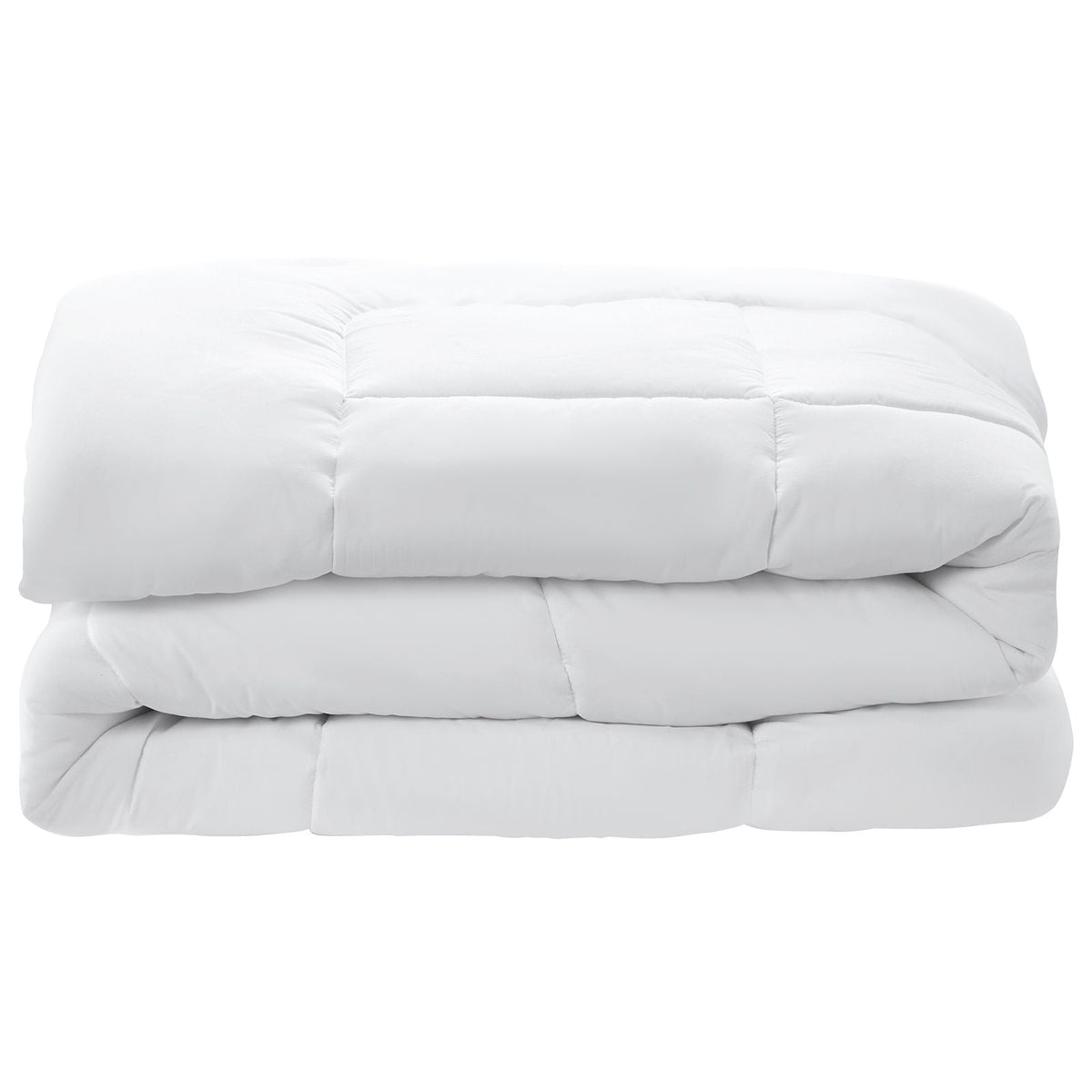 Comforter Duvet Insert, 88 x 88 in, Queen Size Down Alternative Comforter, Quilted All Season Duvet with 4 Tabs, Soft & Machine Washable, Box Stitched Bedding for Home Hotel, Women/Men, White