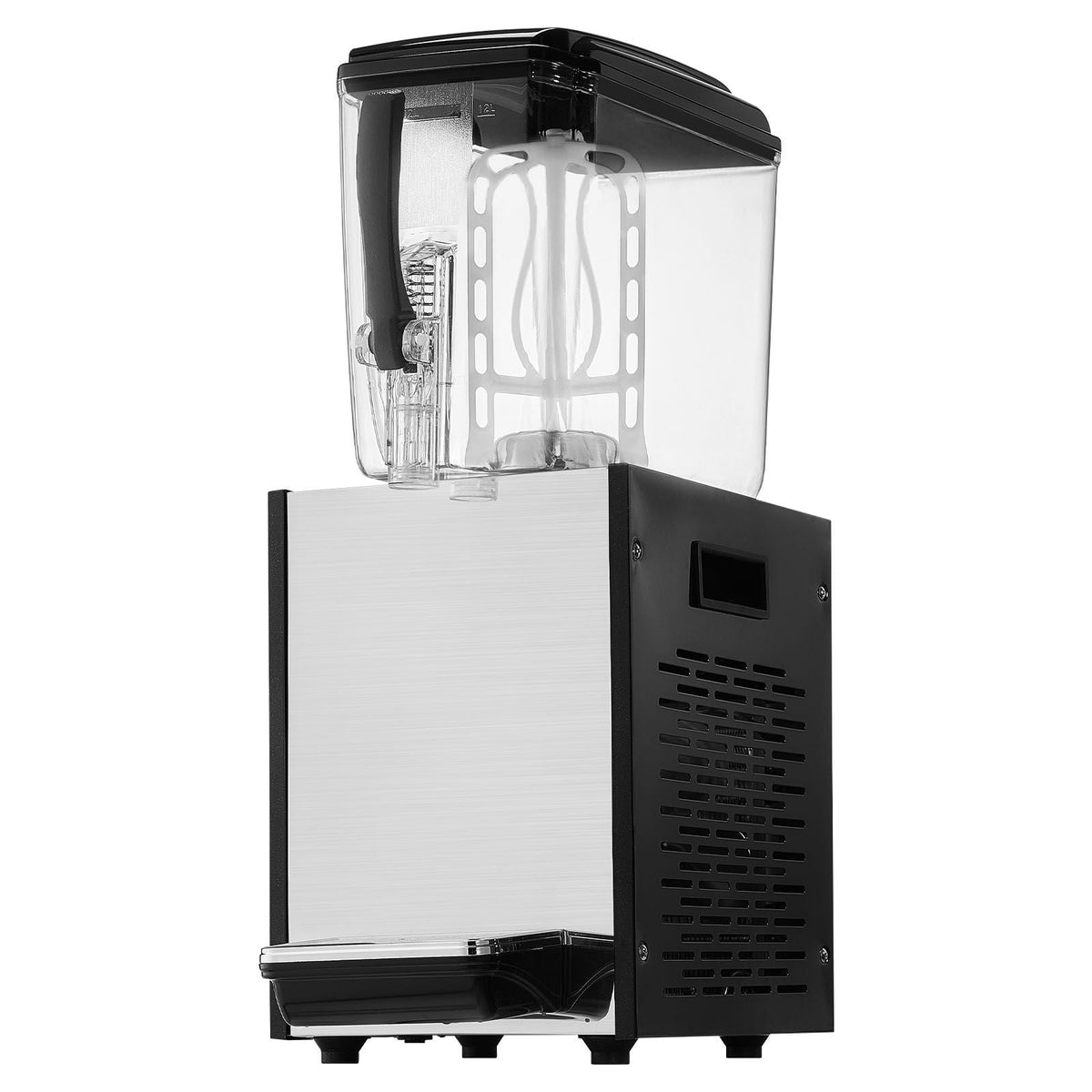 Commercial Beverage Dispenser, 12 L / 12.7 QT Juice Dispenser, 246W 304 Stainless Steel Food Grade Ice Tea Drink Machine with 45 Fahrenheit -54 Fahrenheit Cooling Temperature