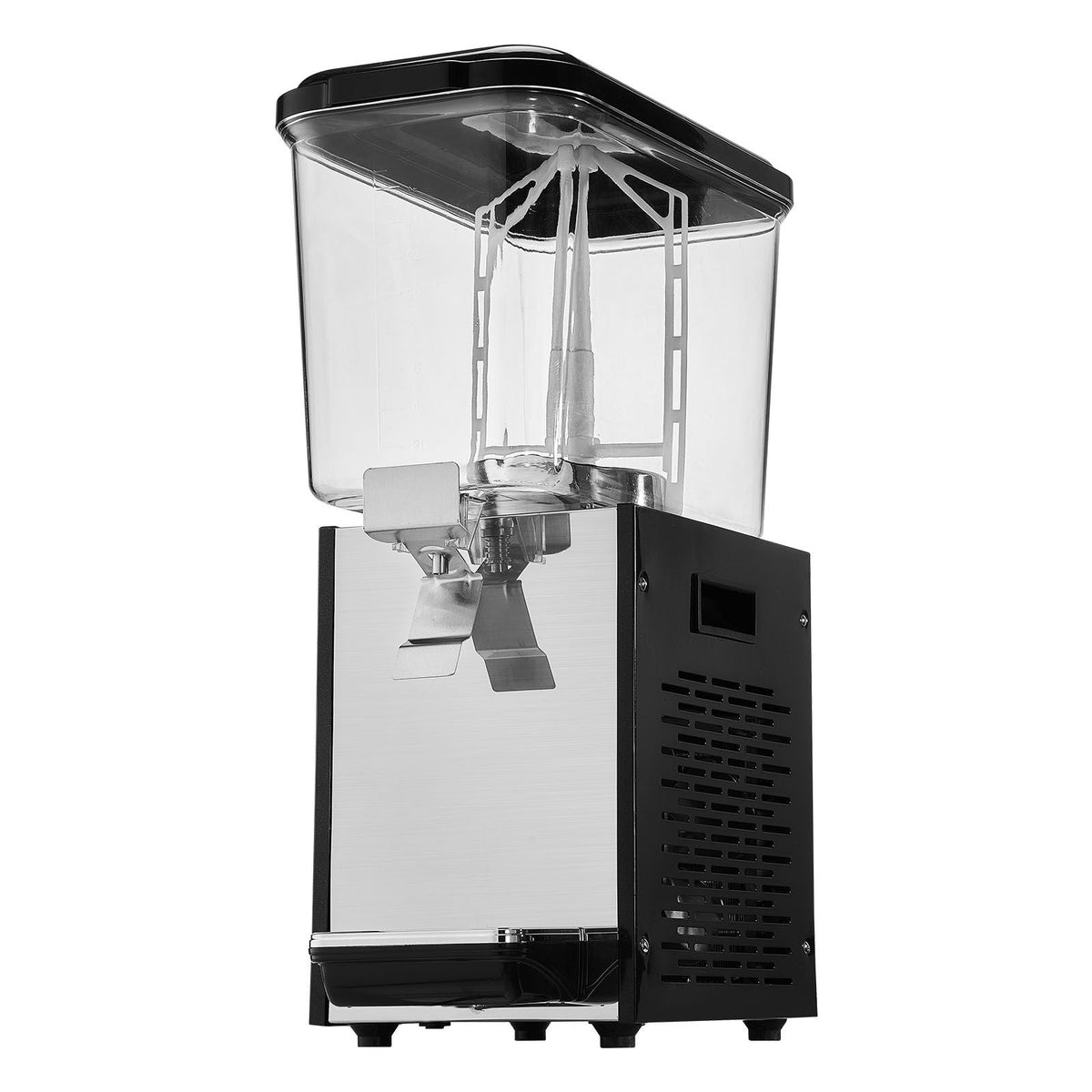 Commercial Beverage Dispenser, 18 L / 19 QT Juice Dispenser, 300W 304 Stainless Steel Food Grade Ice Tea Drink Machine with 45 Fahrenheit -54 Fahrenheit Cooling Temperature