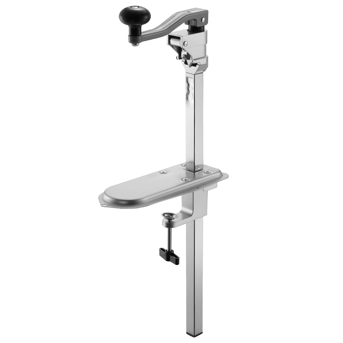 Commercial Can Opener, Heavy-Duty Manual Tabletop Cans Opener for Cans Up to 11.8 in Height, Height-Adjustable Can Openers Fixed with Screws & Table Clamp, for Restaurant, Hotel, and Food Store