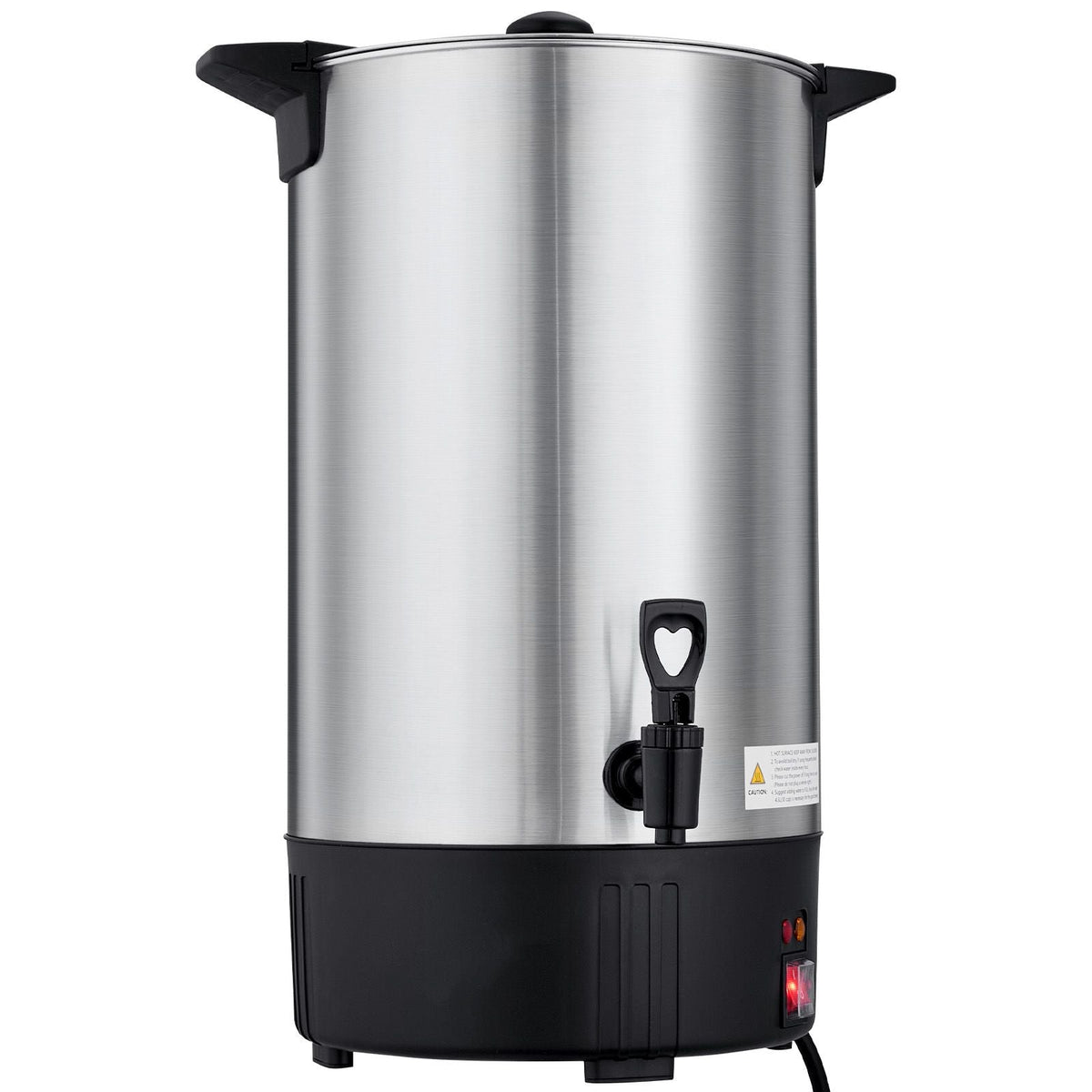 Commercial Coffee Urn, 100 Cup 15 L Hot Beverage Dispenser with Dripless Faucet, Quick-Brewing Stainless Steel Large Commercial Coffee Maker, for Catering, Business, Party, Church & Restaurant
