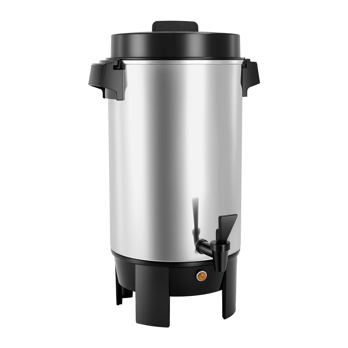 Commercial Coffee Urn, 40 Cup 203oz Hot Beverage Dispenser with Dripless Faucet, 1090W Quick-Brewing Coffee Maker, Automatic Temperature Control, for Catering, Party, Church & Restaurant